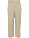 BRUNELLO CUCINELLI-OUTLET-SALE-Trouser Beige-ARCHIVIST