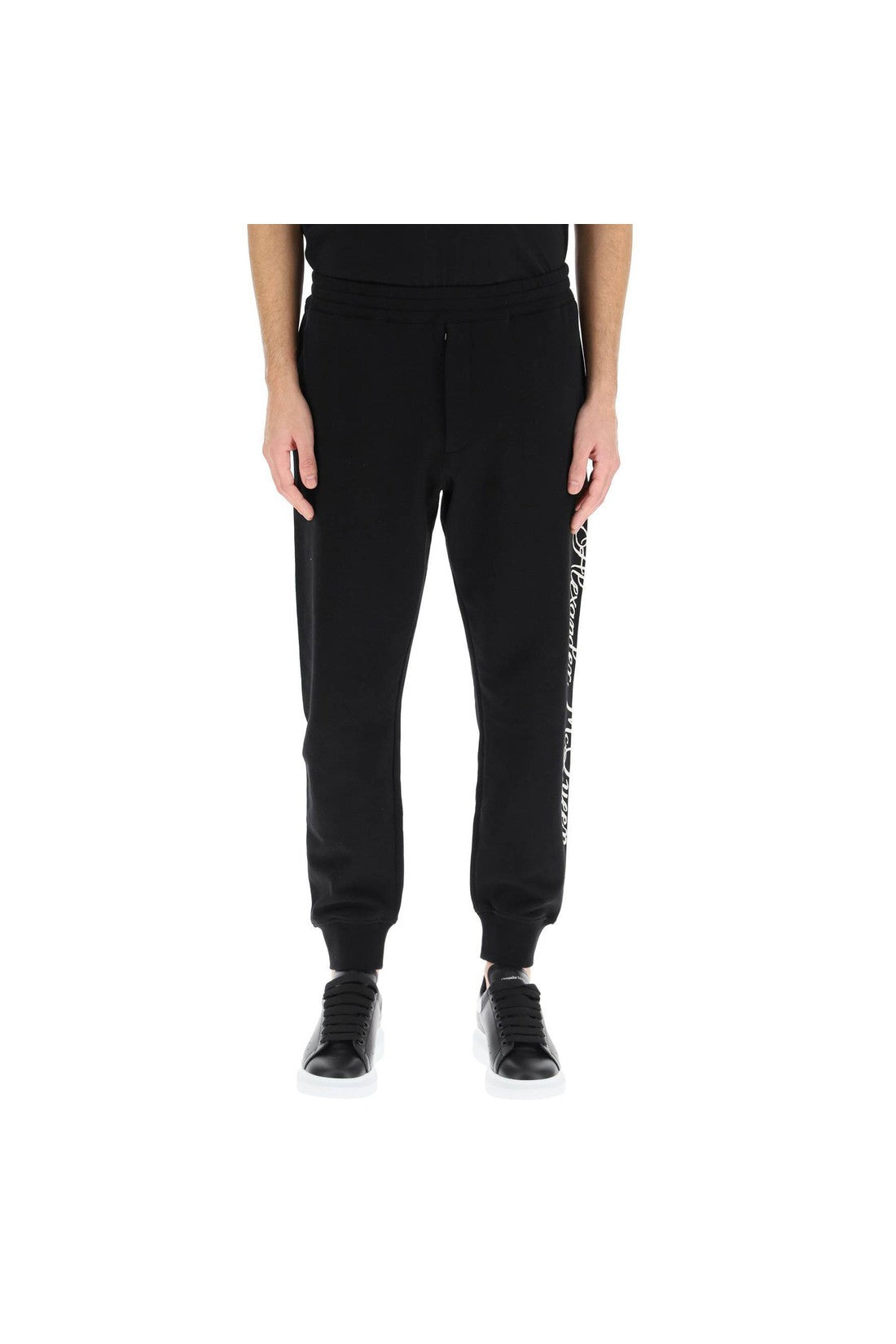 ALEXANDER MCQUEEN-OUTLET-SALE-Trouser Schwarz-ARCHIVIST