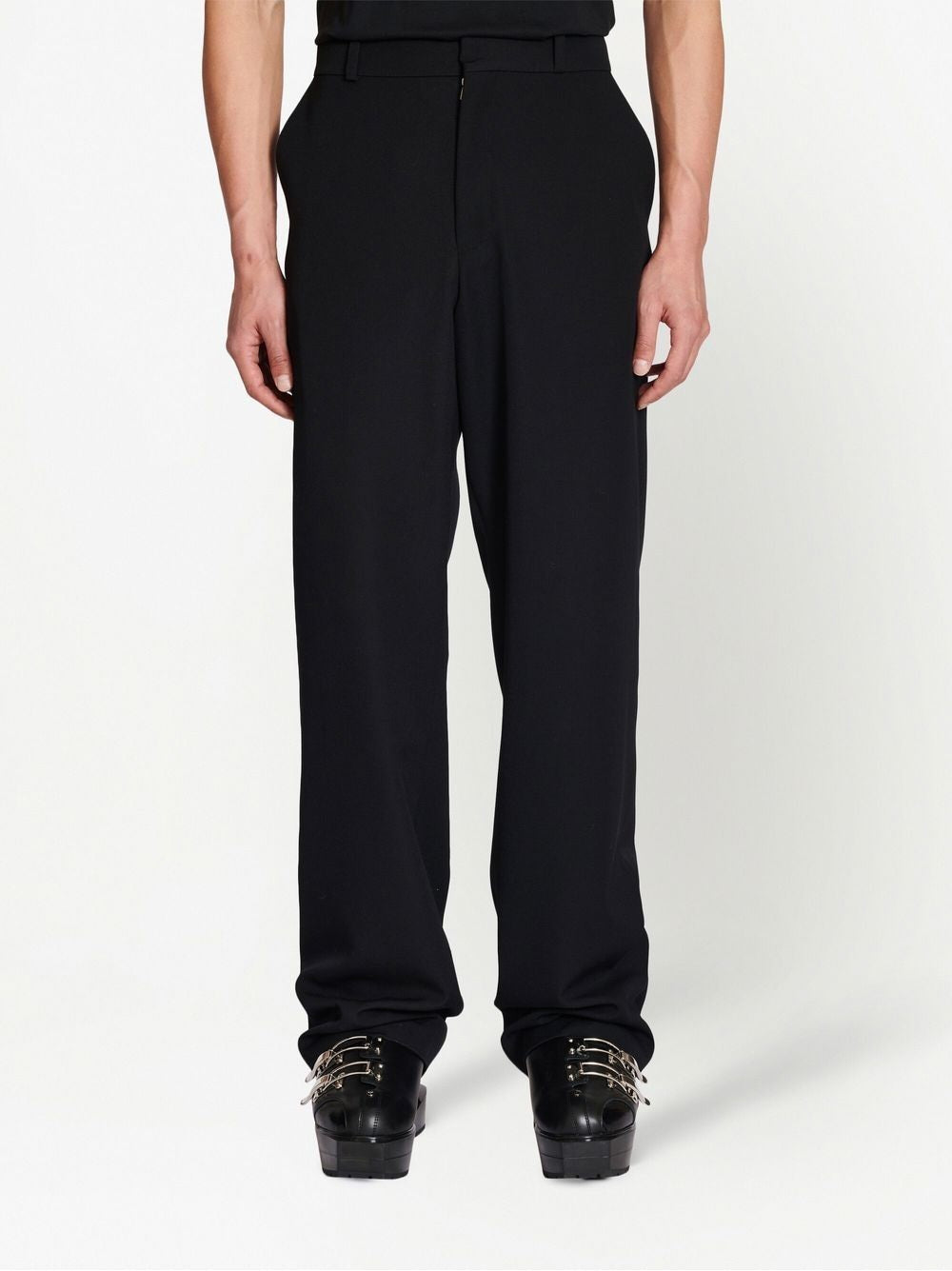 BALMAIN-OUTLET-SALE-Trouser Schwarz-ARCHIVIST