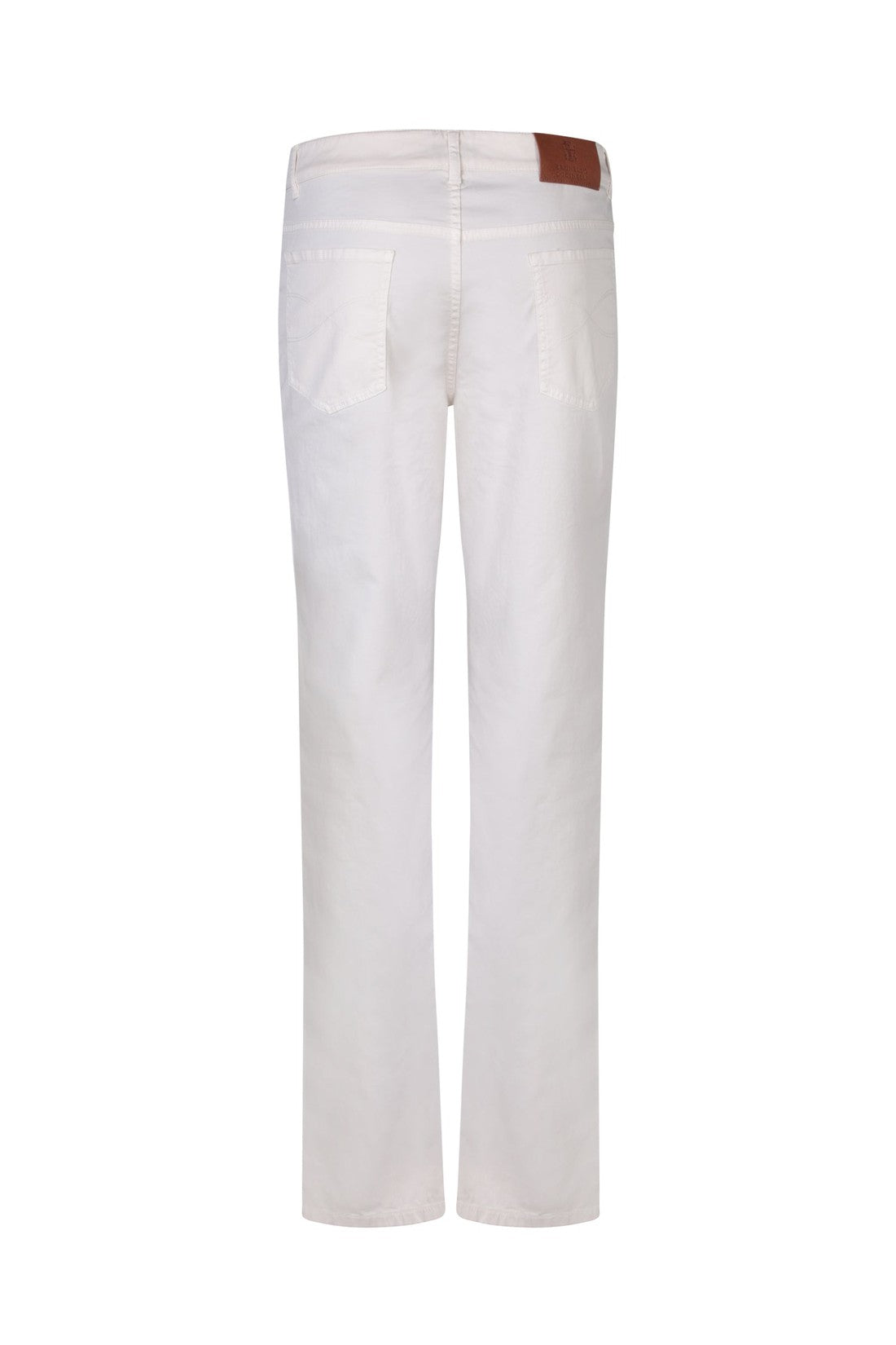 BRUNELLO CUCINELLI-OUTLET-SALE-Trouser Weiss-ARCHIVIST