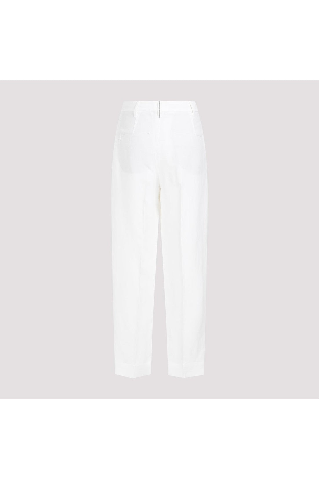 BRUNELLO CUCINELLI-OUTLET-SALE-Trouser Weiss-ARCHIVIST