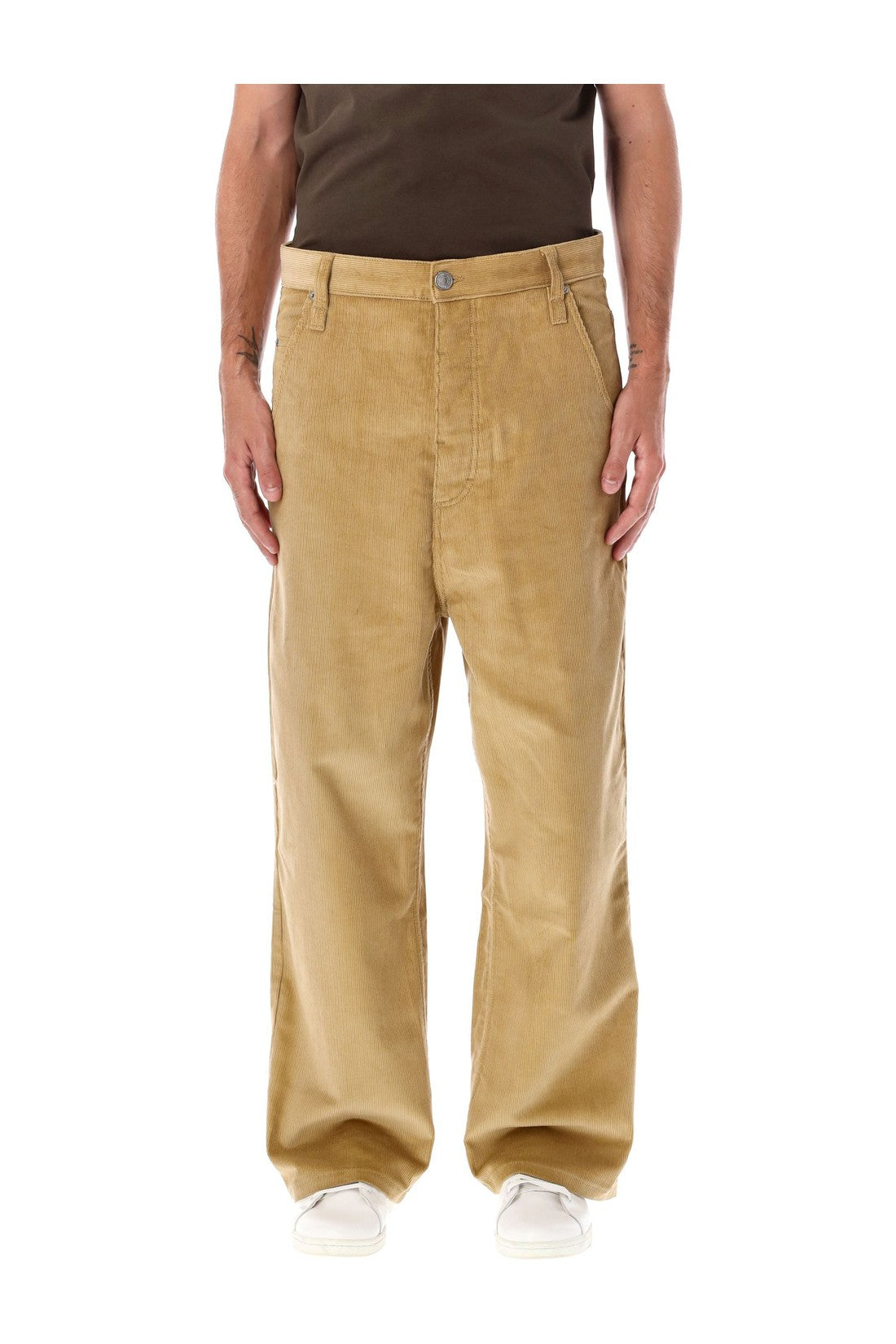 AMI PARIS-OUTLET-SALE-Trousers BEIGE-ARCHIVIST