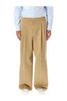 Ami Paris-OUTLET-SALE-Trousers BEIGE-ARCHIVIST