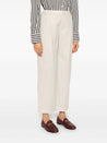 BRUNELLO CUCINELLI-OUTLET-SALE-Trousers BEIGE-ARCHIVIST