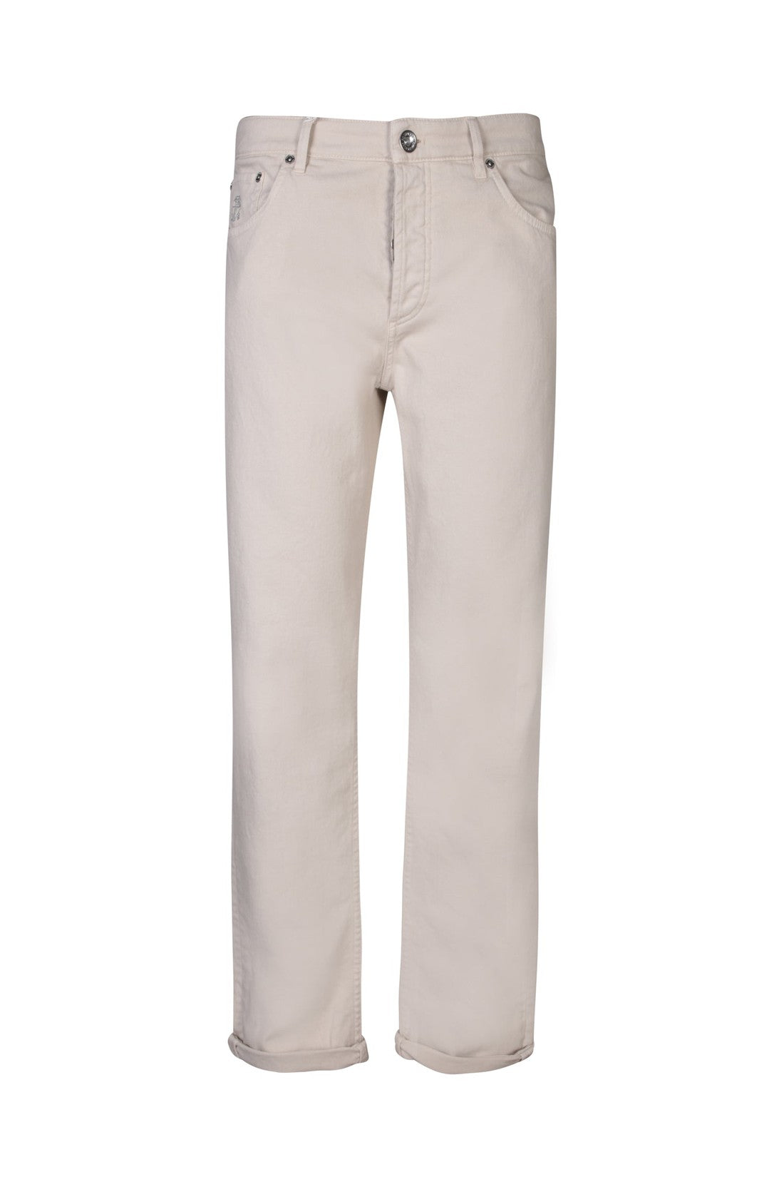 BRUNELLO CUCINELLI-OUTLET-SALE-Trousers BEIGE-ARCHIVIST