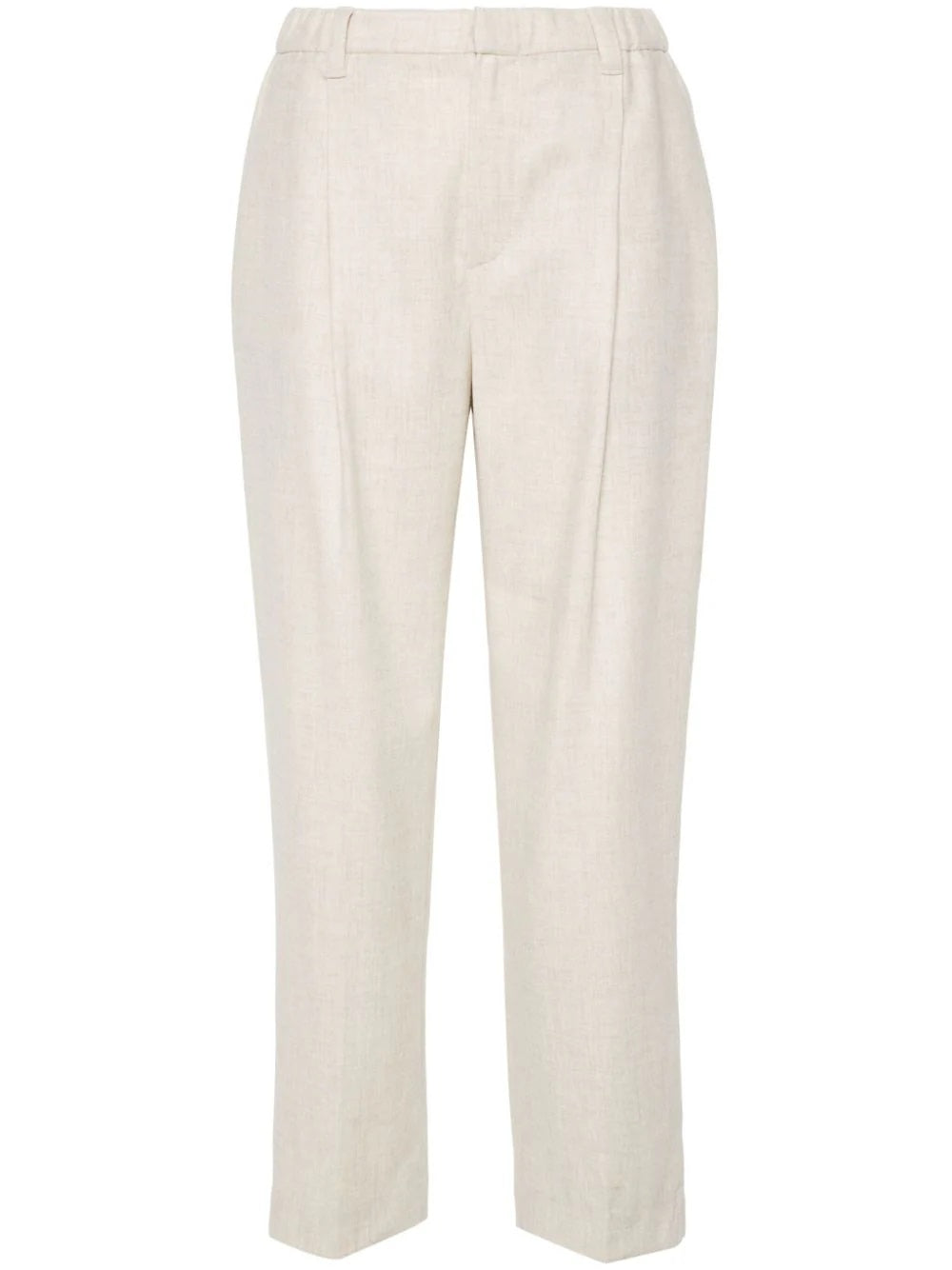 BRUNELLO CUCINELLI-OUTLET-SALE-Trousers BEIGE-ARCHIVIST