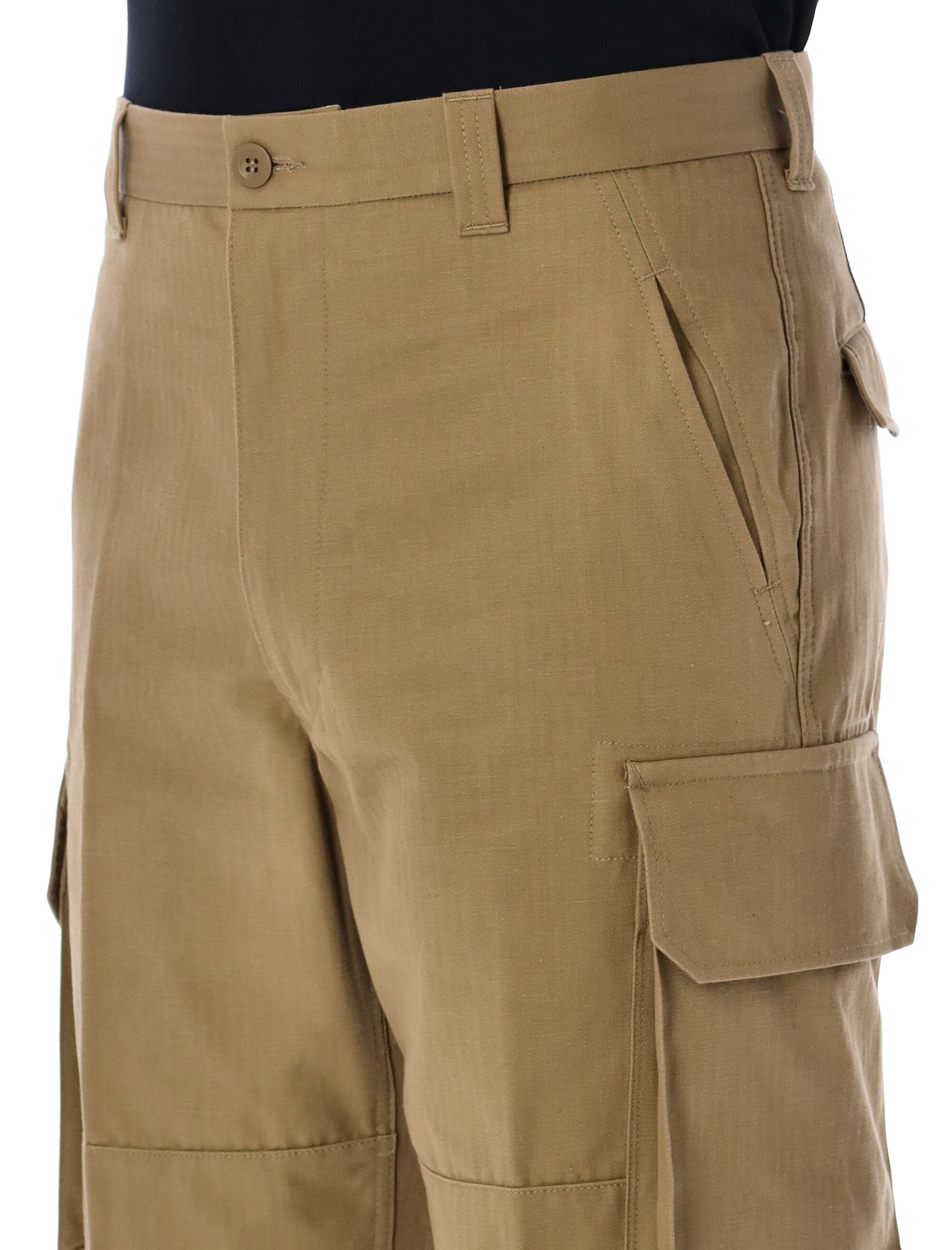 COMME DES GARÇONS HOMME-OUTLET-SALE-Trousers BEIGE-ARCHIVIST