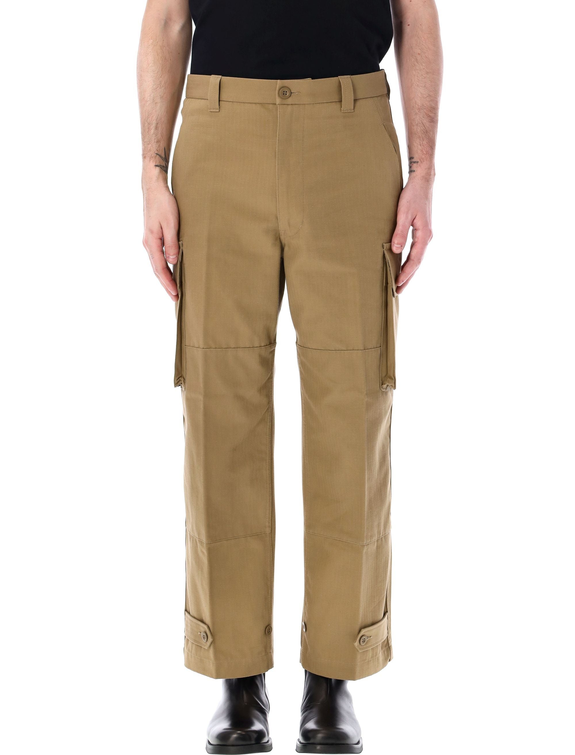 COMME DES GARÇONS HOMME-OUTLET-SALE-Trousers BEIGE-ARCHIVIST