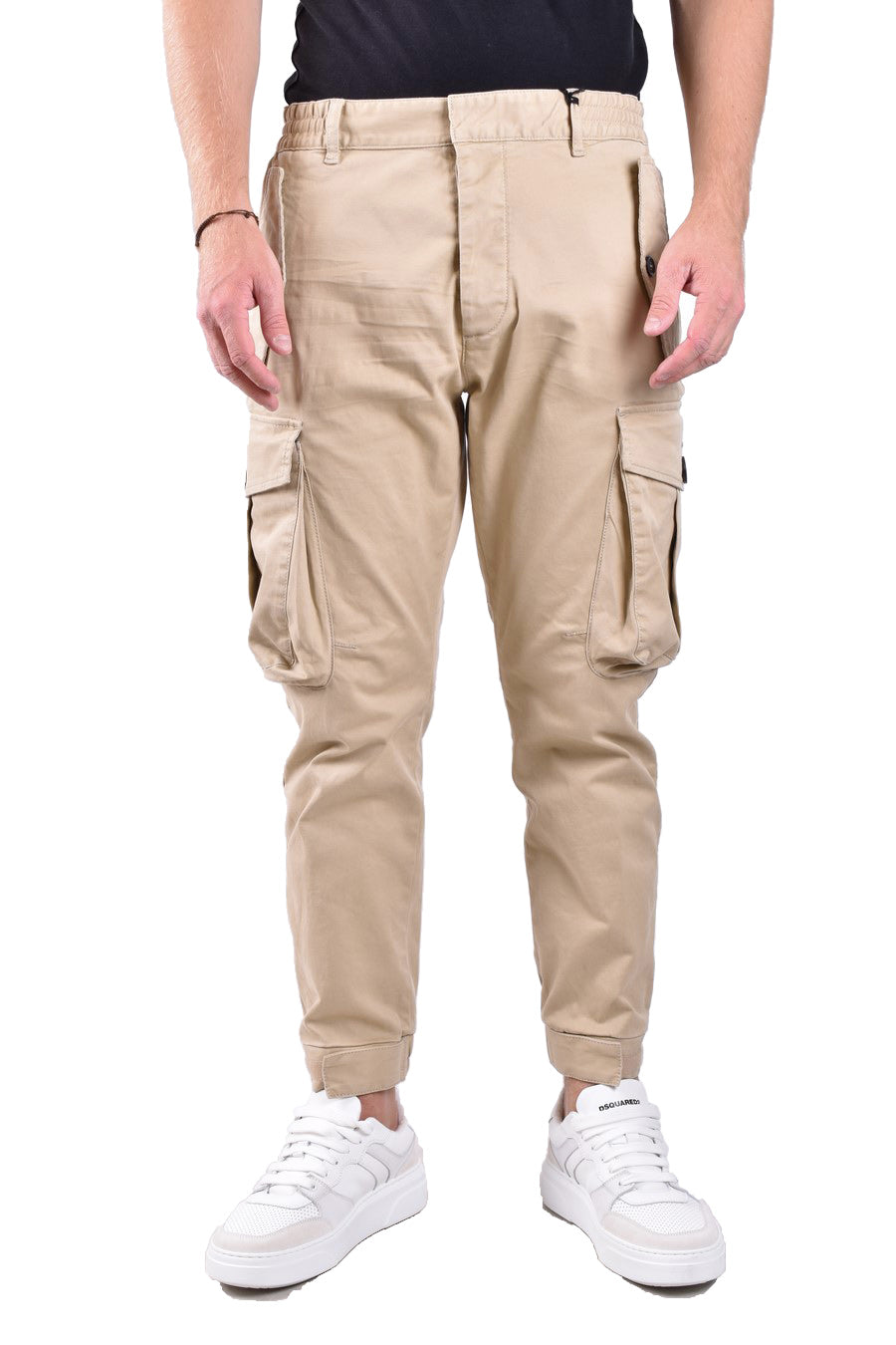 DSQUARED2-OUTLET-SALE-Trousers BEIGE-ARCHIVIST