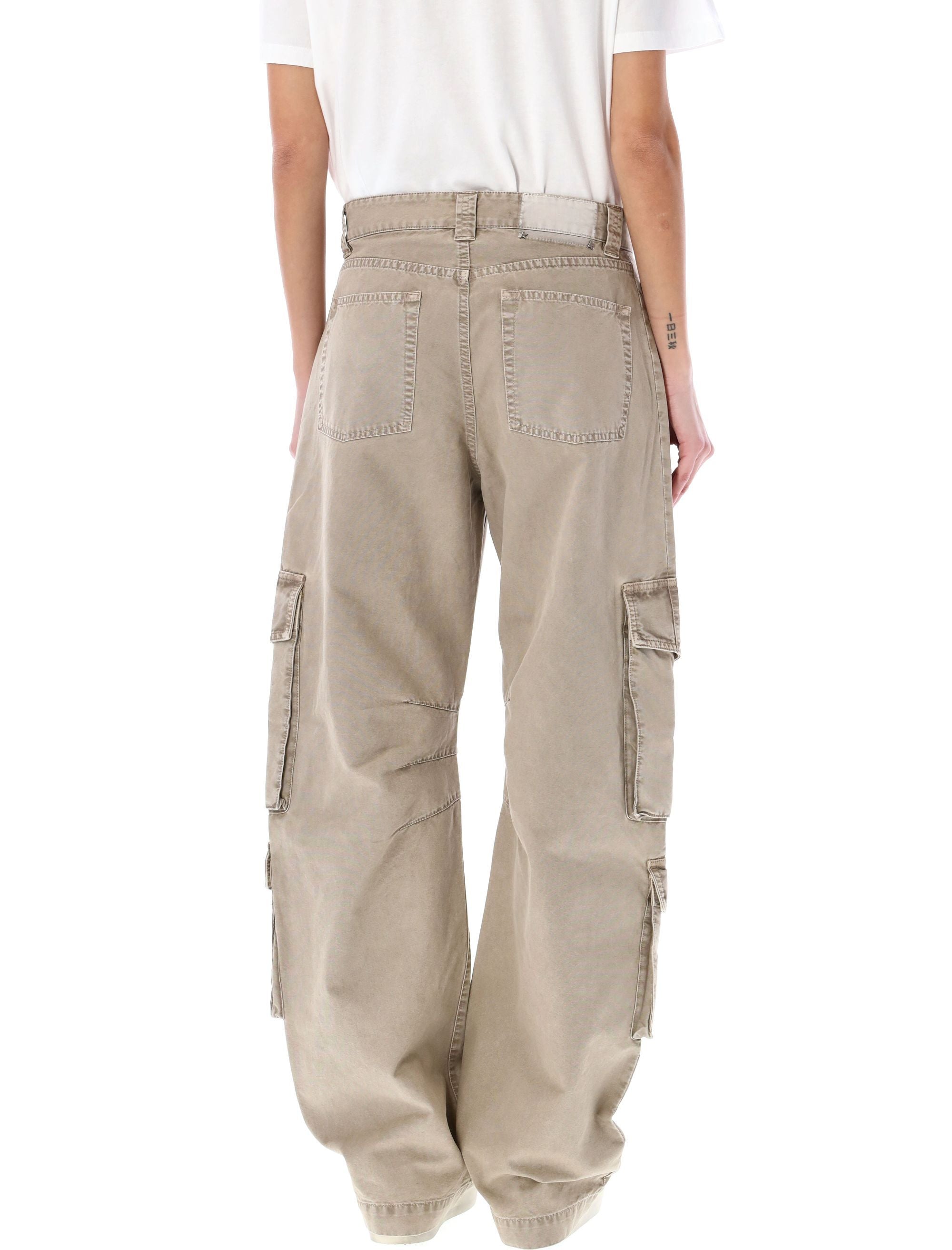 GOLDEN GOOSE DELUXE BRAND-OUTLET-SALE-Trousers BEIGE-ARCHIVIST