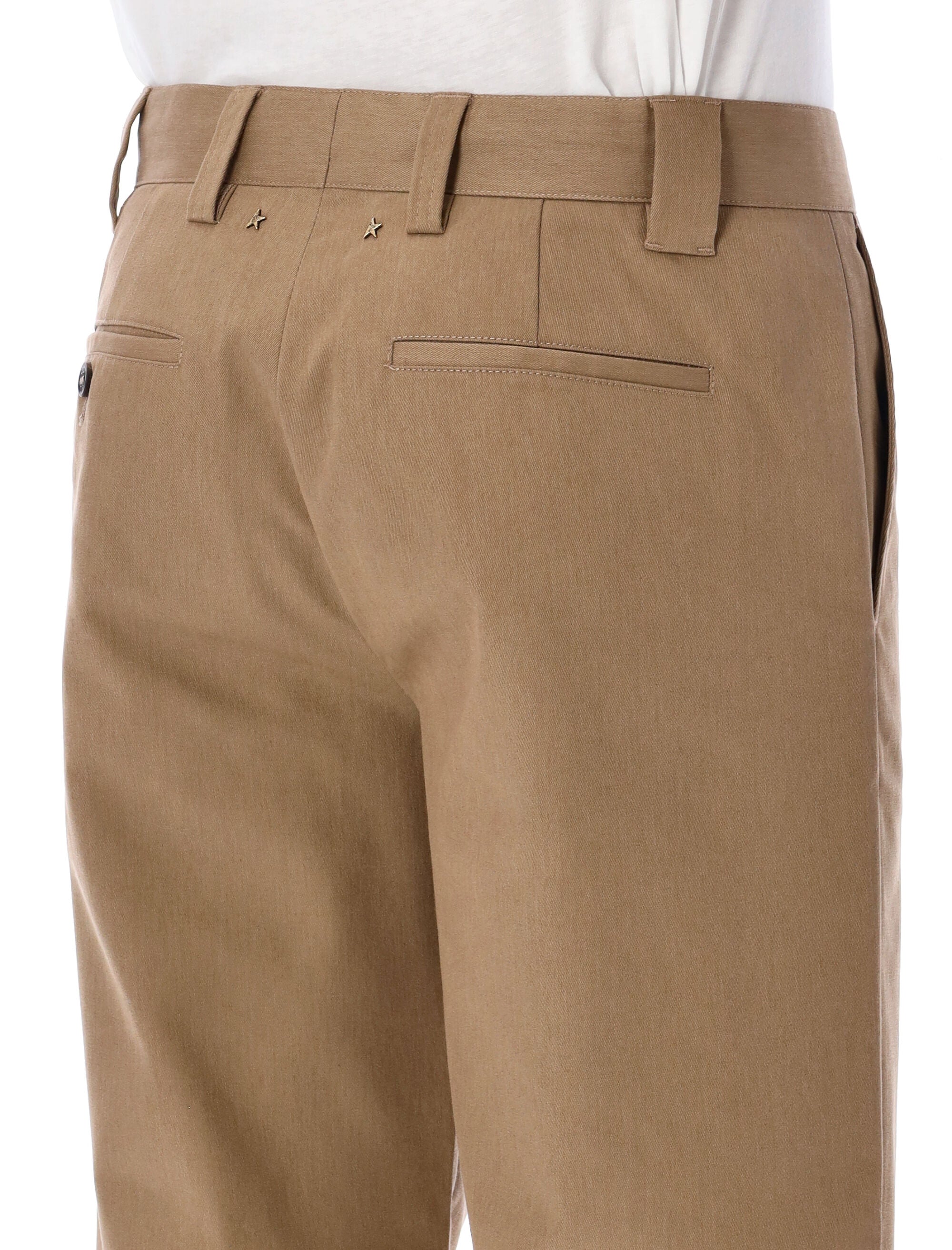 GOLDEN GOOSE DELUXE BRAND-OUTLET-SALE-Trousers BEIGE-ARCHIVIST