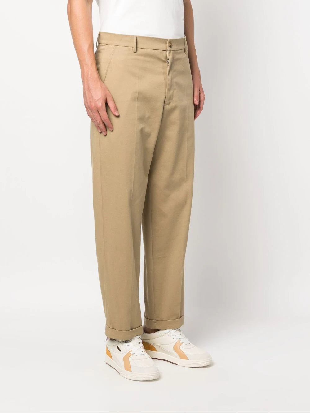 KENZO-OUTLET-SALE-Trousers BEIGE-ARCHIVIST