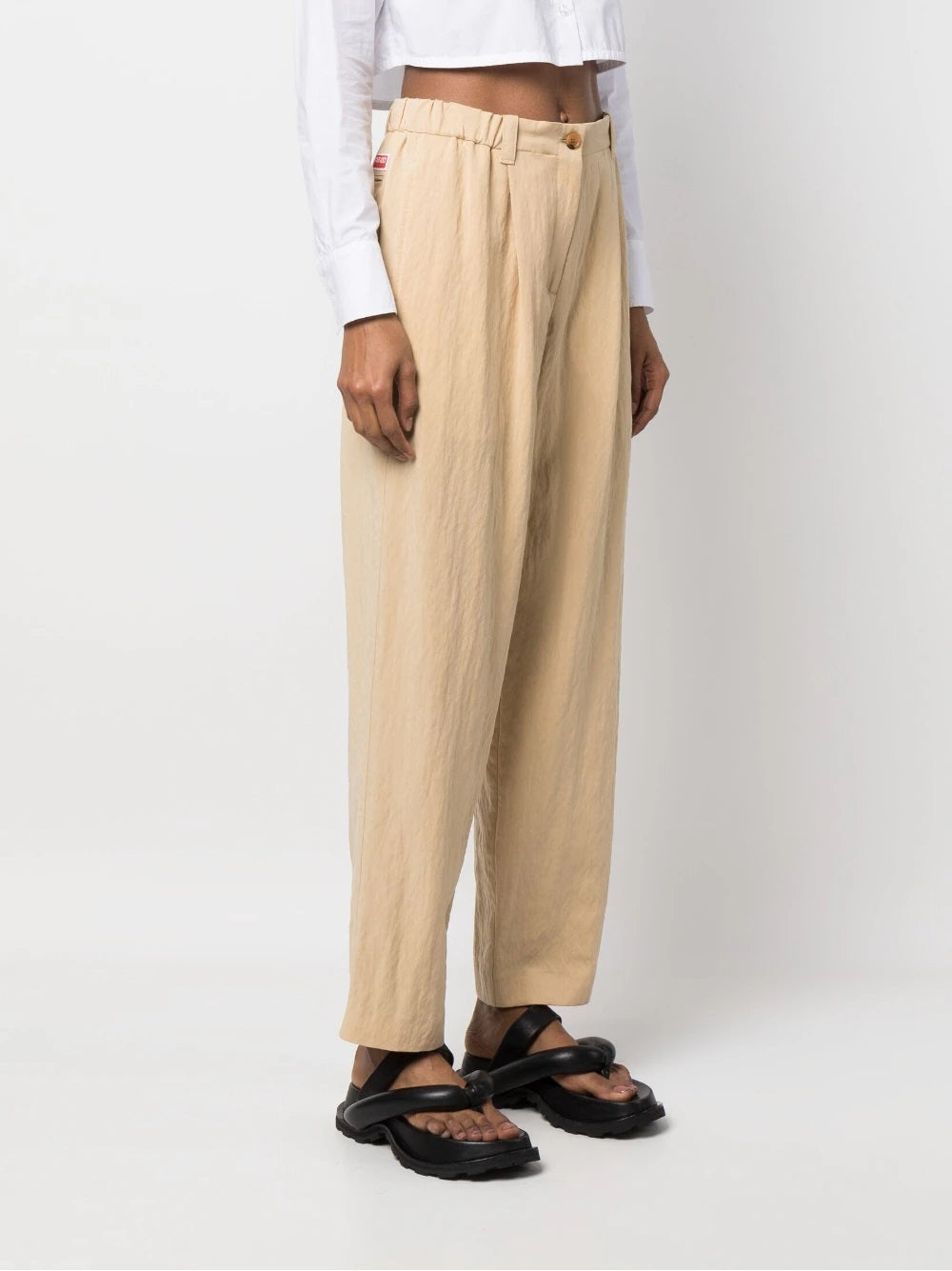 KENZO-OUTLET-SALE-Trousers BEIGE-ARCHIVIST