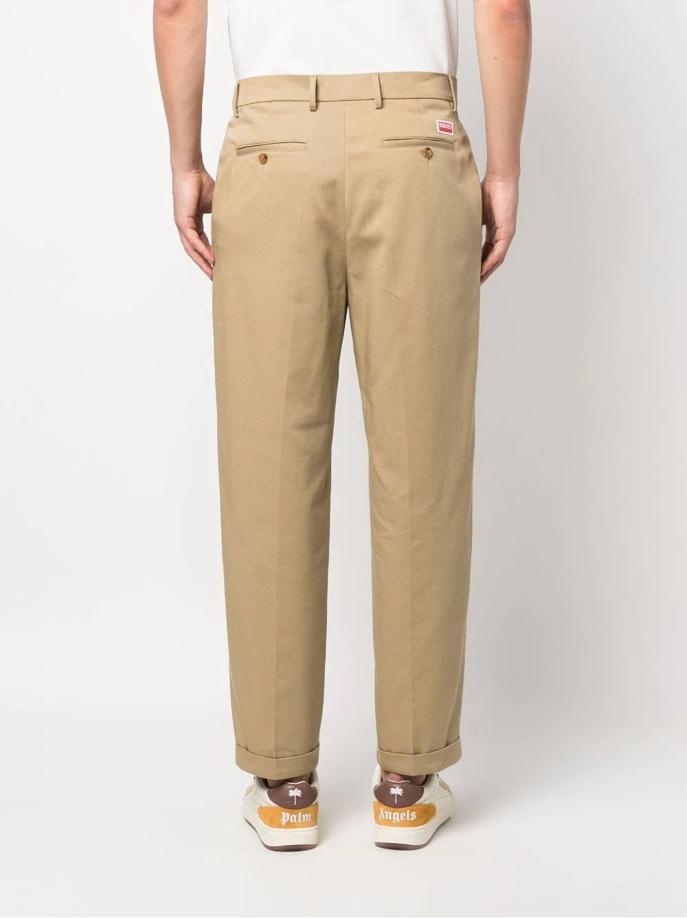 KENZO-OUTLET-SALE-Trousers BEIGE-ARCHIVIST