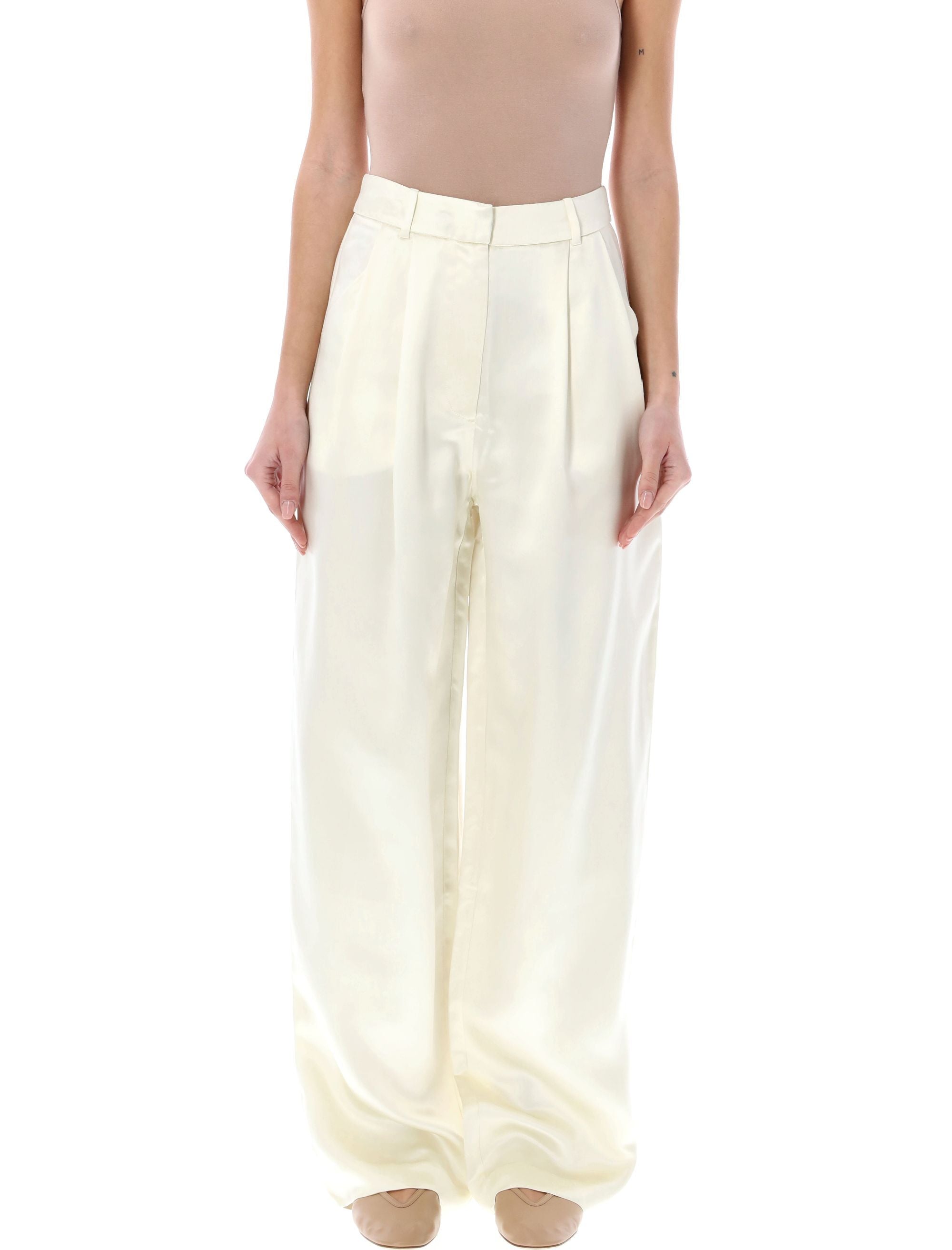 LOULOU-OUTLET-SALE-Trousers BEIGE-ARCHIVIST