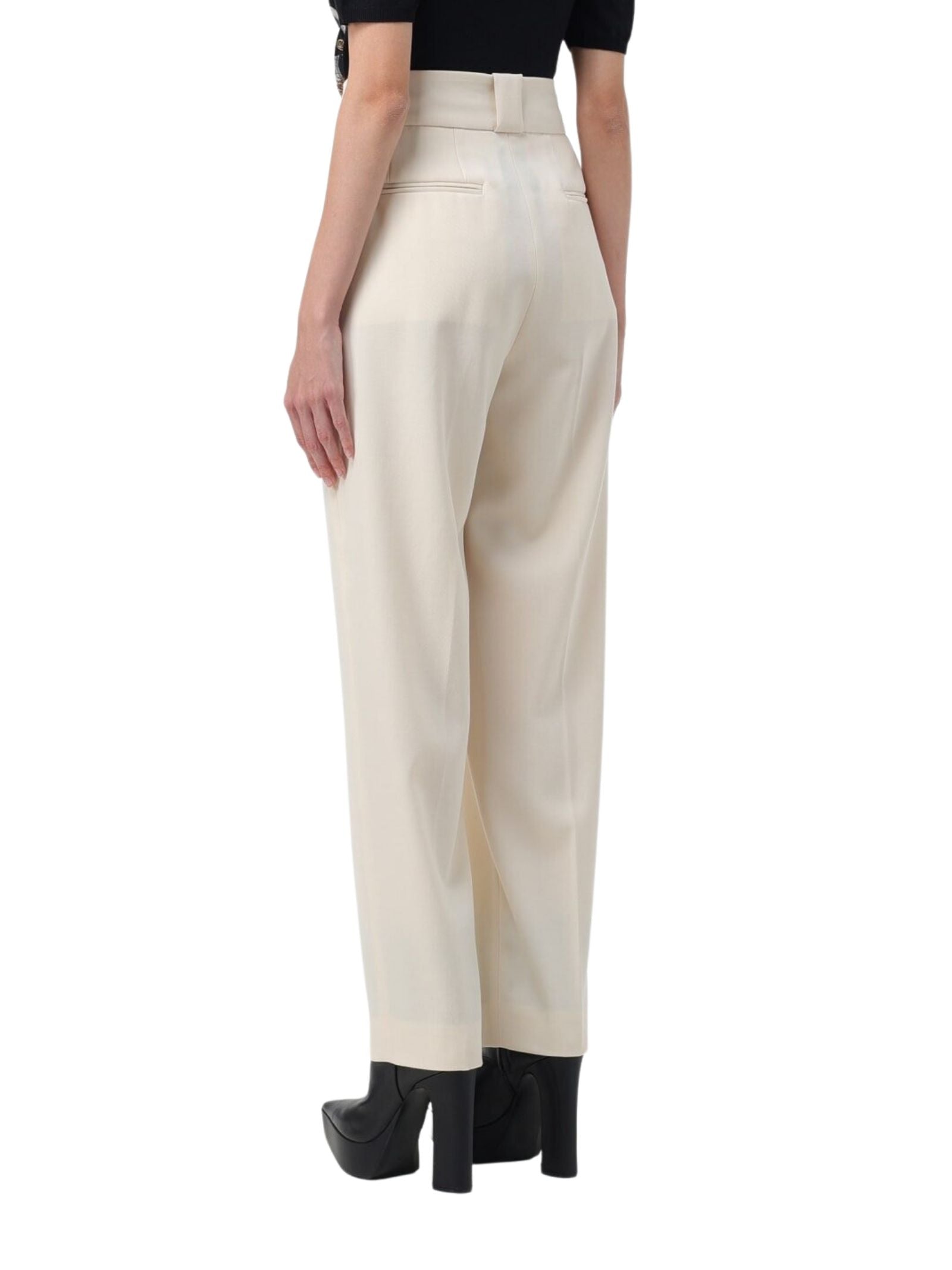 MOSCHINO-OUTLET-SALE-Trousers BEIGE-ARCHIVIST