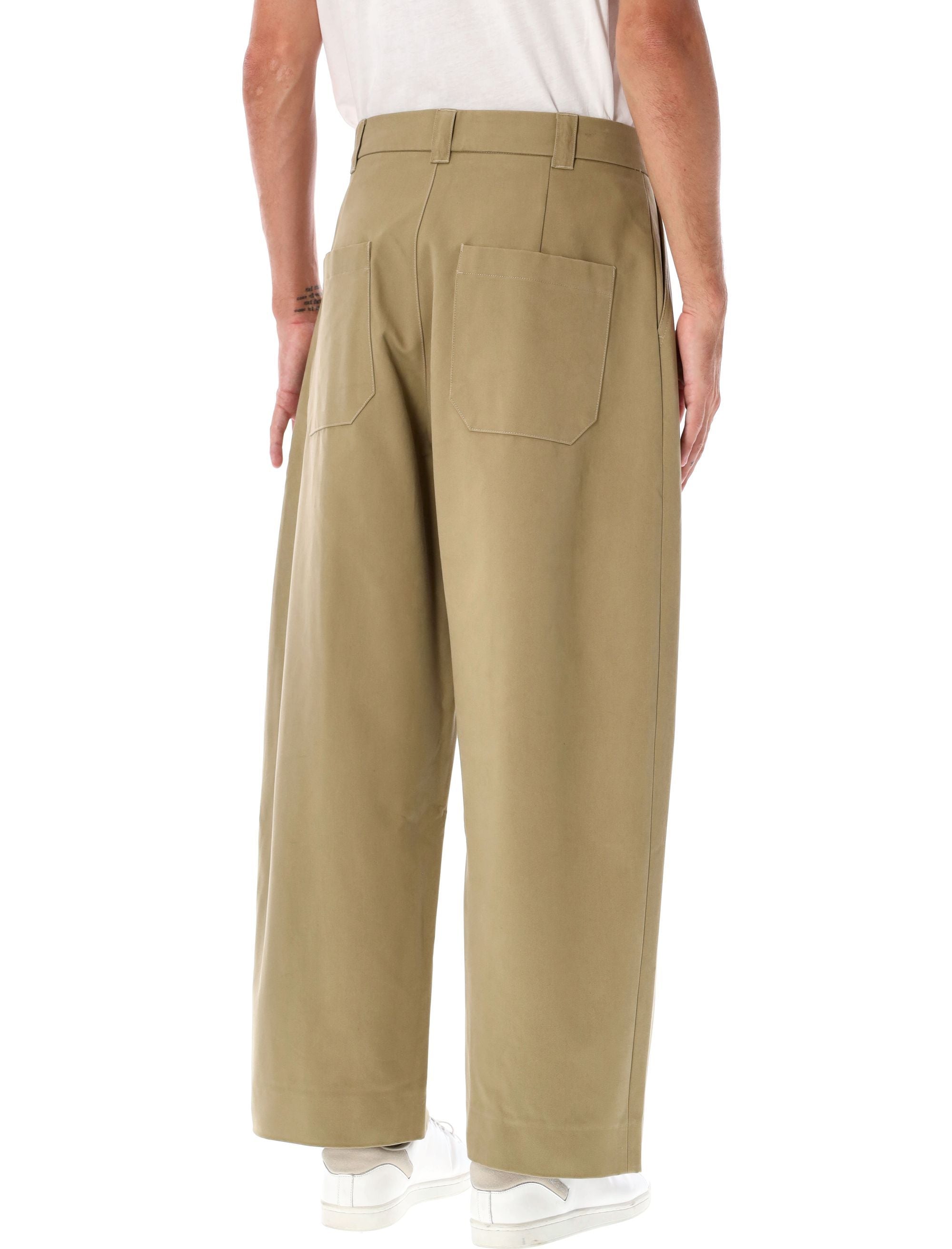 STUDIO NICHOLSON-OUTLET-SALE-Trousers BEIGE-ARCHIVIST