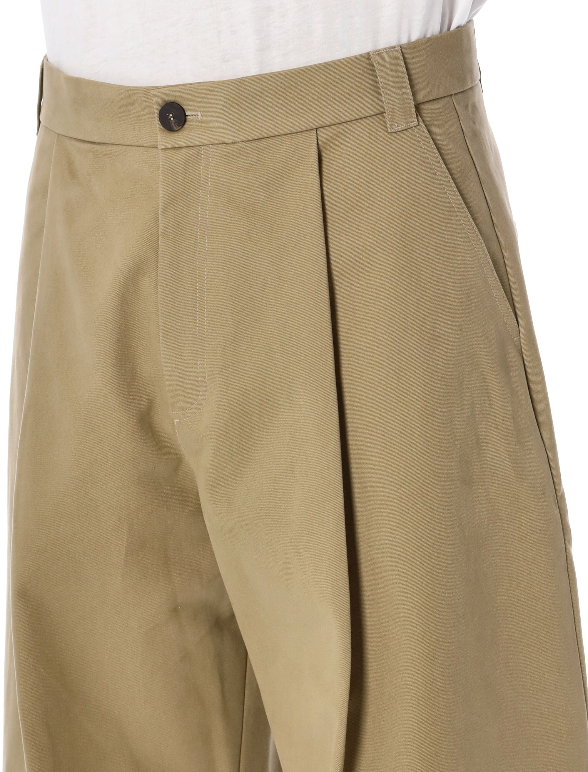 STUDIO NICHOLSON-OUTLET-SALE-Trousers BEIGE-ARCHIVIST