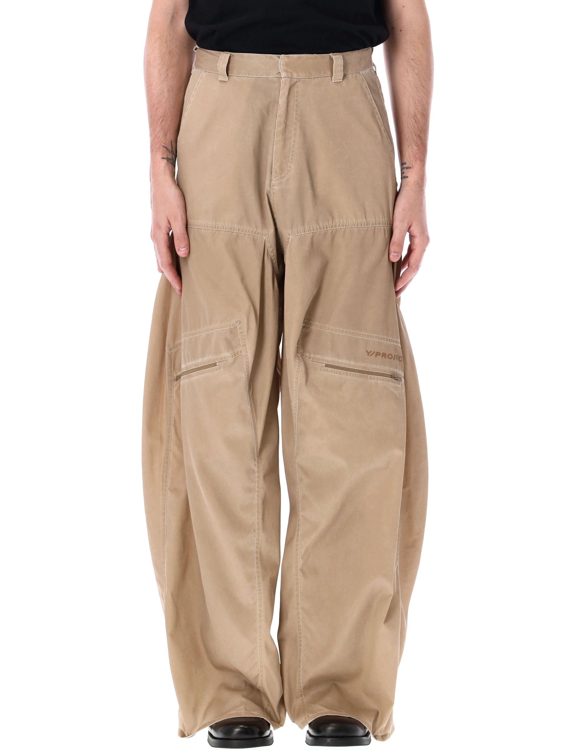 Y Project-OUTLET-SALE-Trousers BEIGE-ARCHIVIST