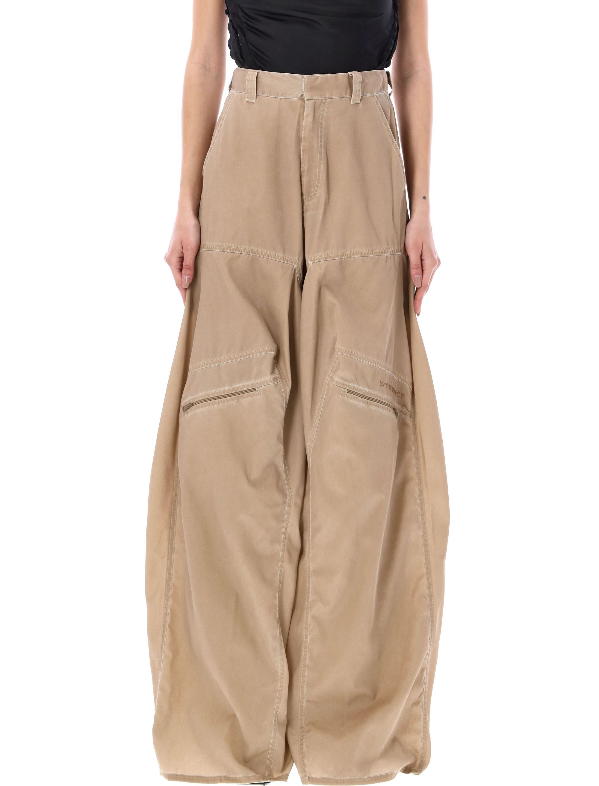 Y Project-OUTLET-SALE-Trousers BEIGE-ARCHIVIST