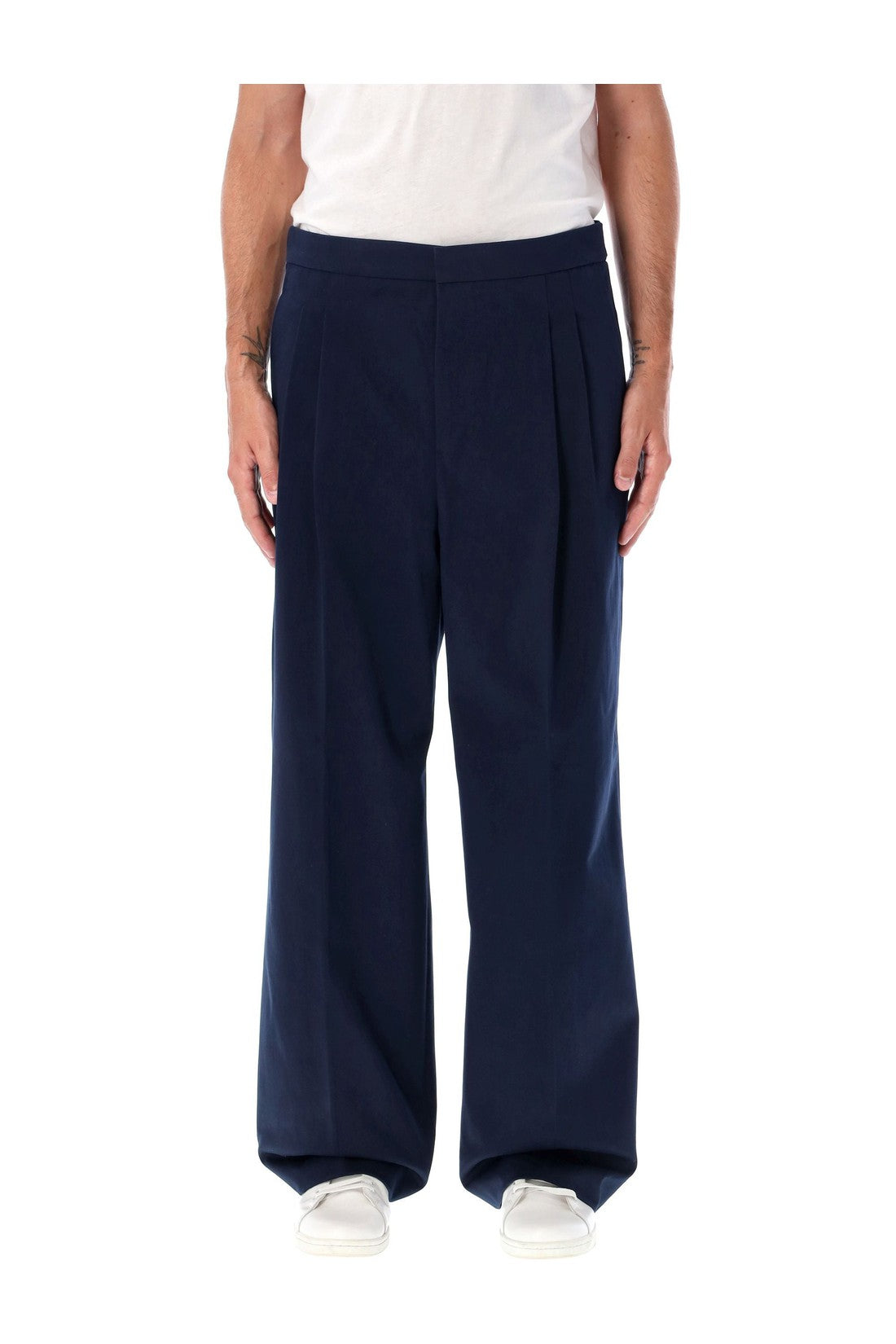 AMI PARIS-OUTLET-SALE-Trousers BLAU-ARCHIVIST