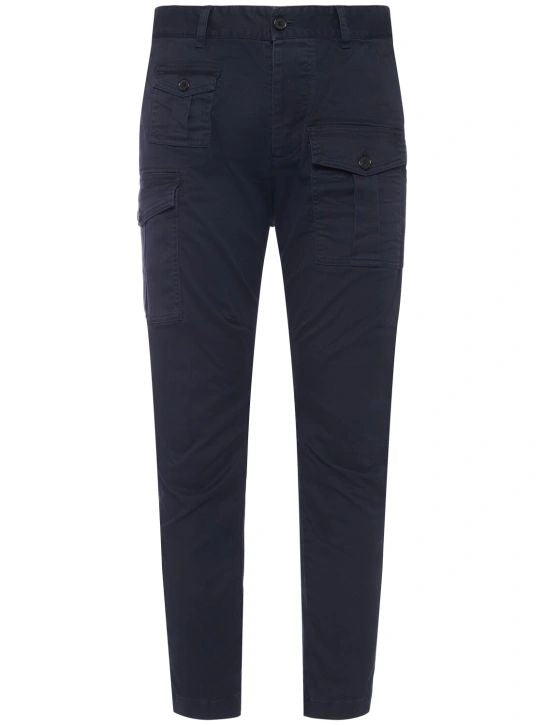 DSQUARED2-OUTLET-SALE-Trousers BLAU-ARCHIVIST