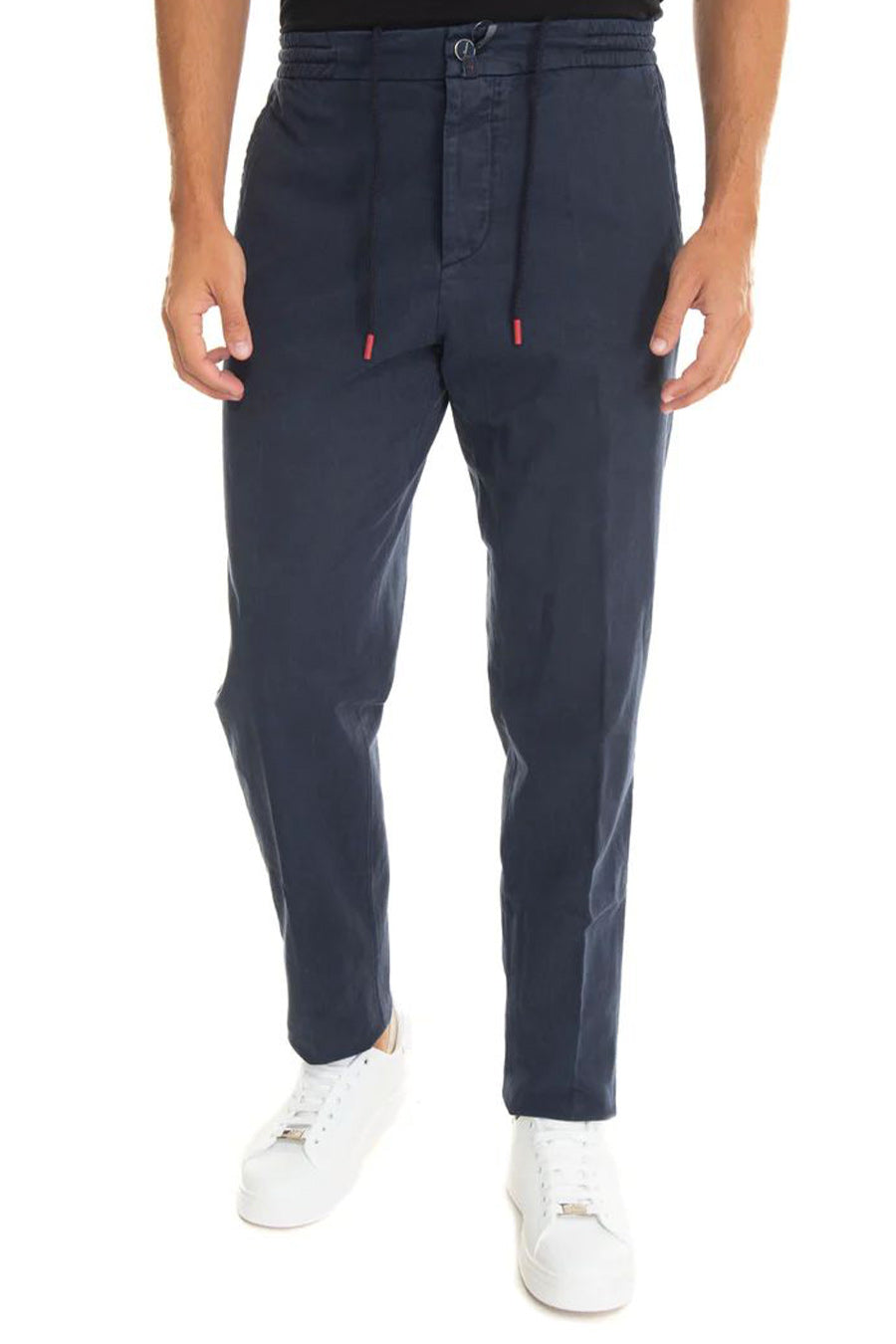 Kiton-OUTLET-SALE-Trousers BLAU-ARCHIVIST