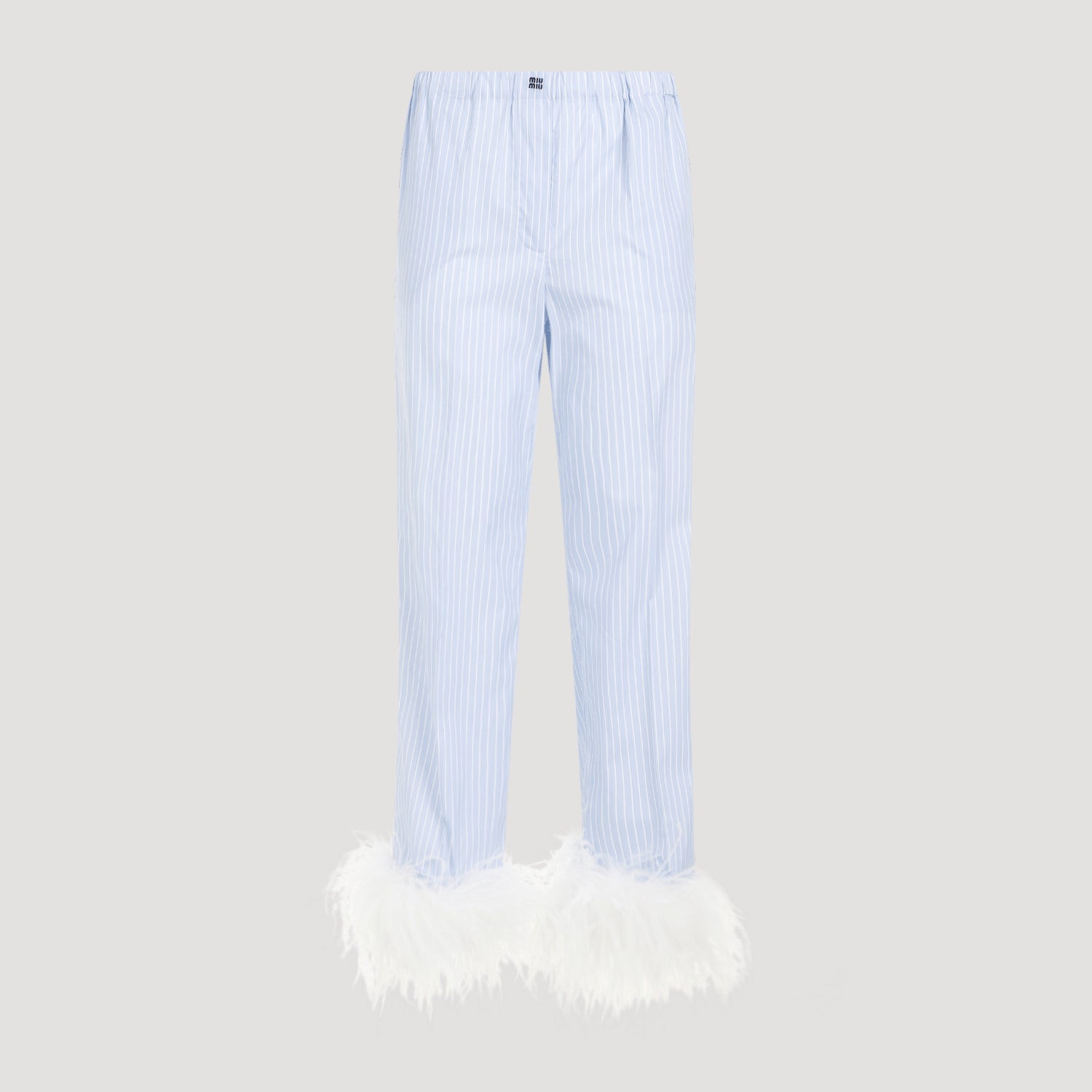 Miu Miu-OUTLET-SALE-Trousers BLAU-ARCHIVIST