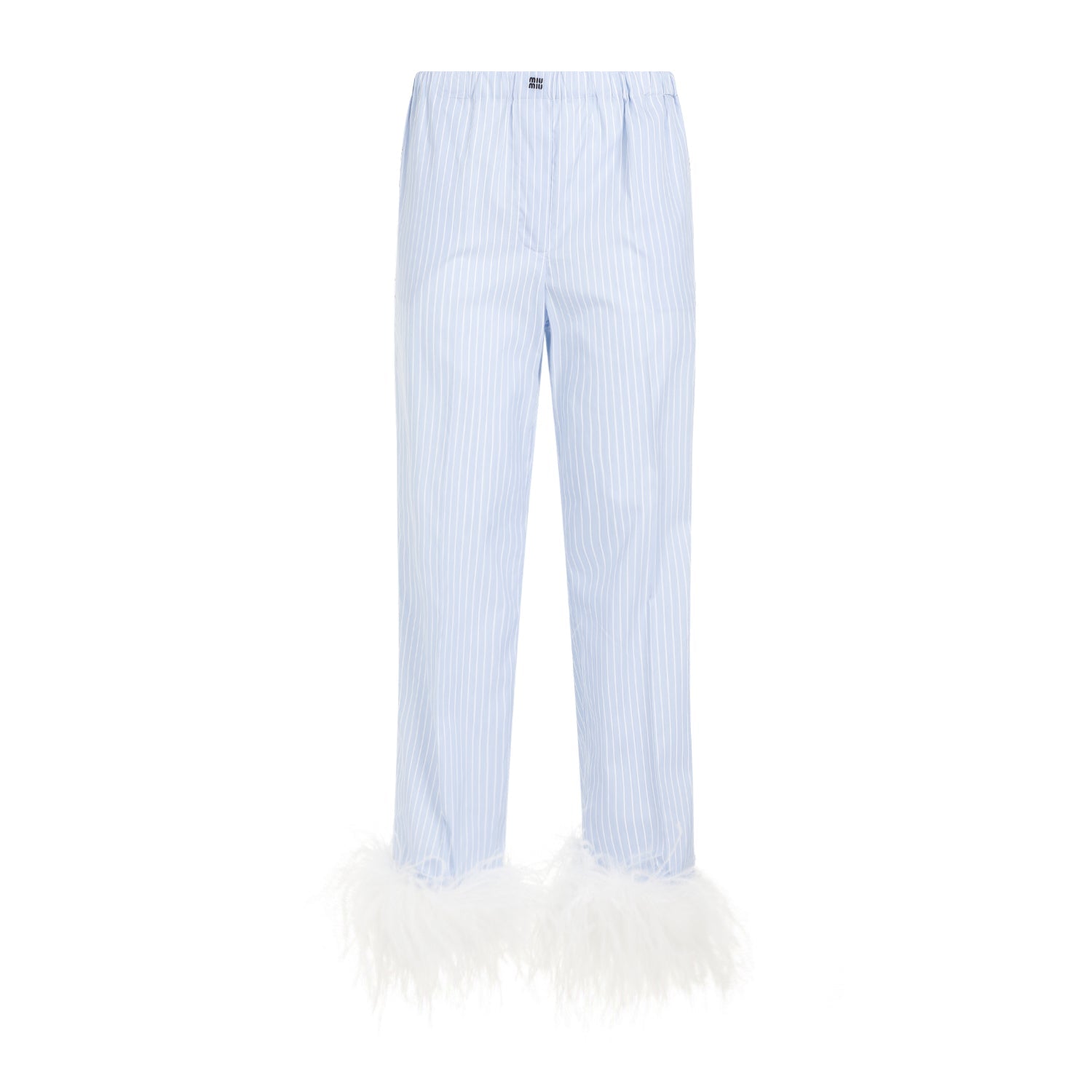 Miu Miu-OUTLET-SALE-Trousers BLAU-ARCHIVIST