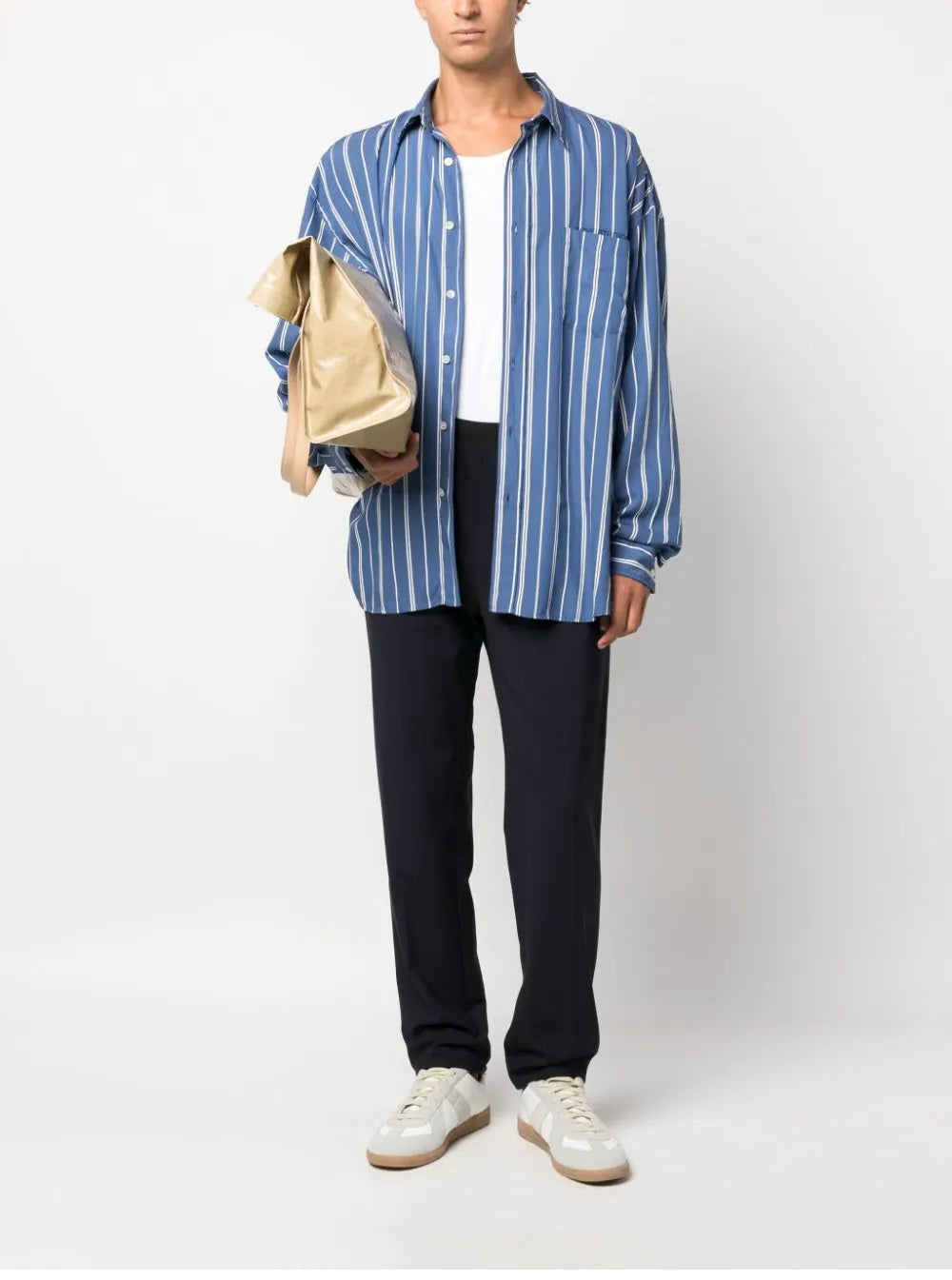 MSGM-OUTLET-SALE-Trousers BLAU-ARCHIVIST