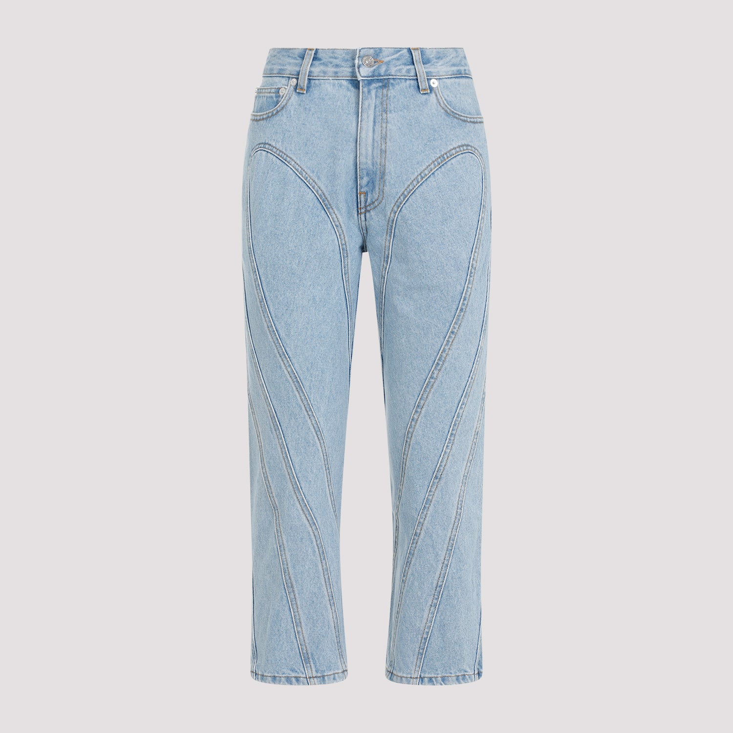 MUGLER-OUTLET-SALE-Trousers BLAU-ARCHIVIST