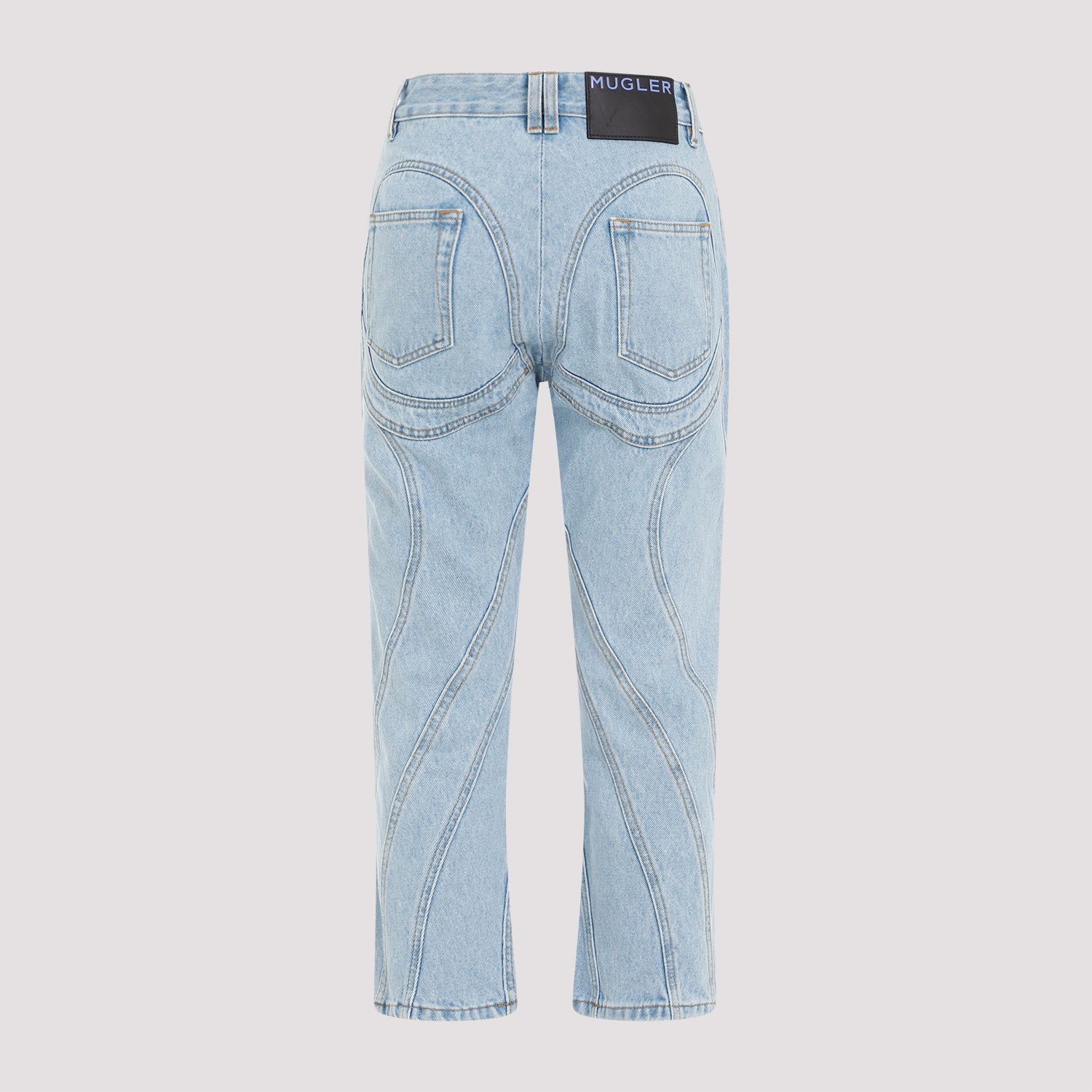 MUGLER-OUTLET-SALE-Trousers BLAU-ARCHIVIST