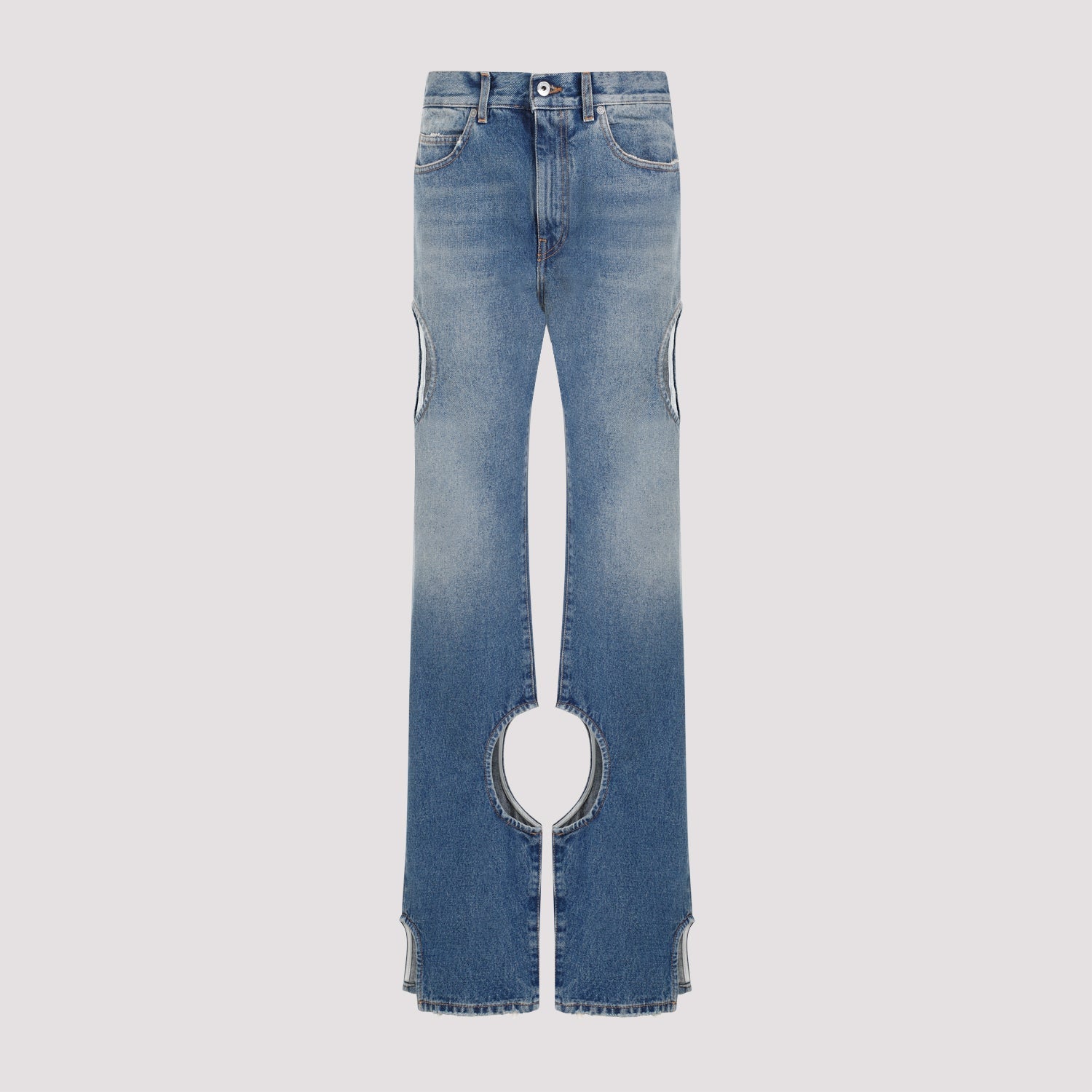 OFF-WHITE-OUTLET-SALE-Trousers BLAU-ARCHIVIST