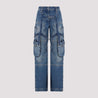 OFF-WHITE-OUTLET-SALE-Trousers BLAU-ARCHIVIST