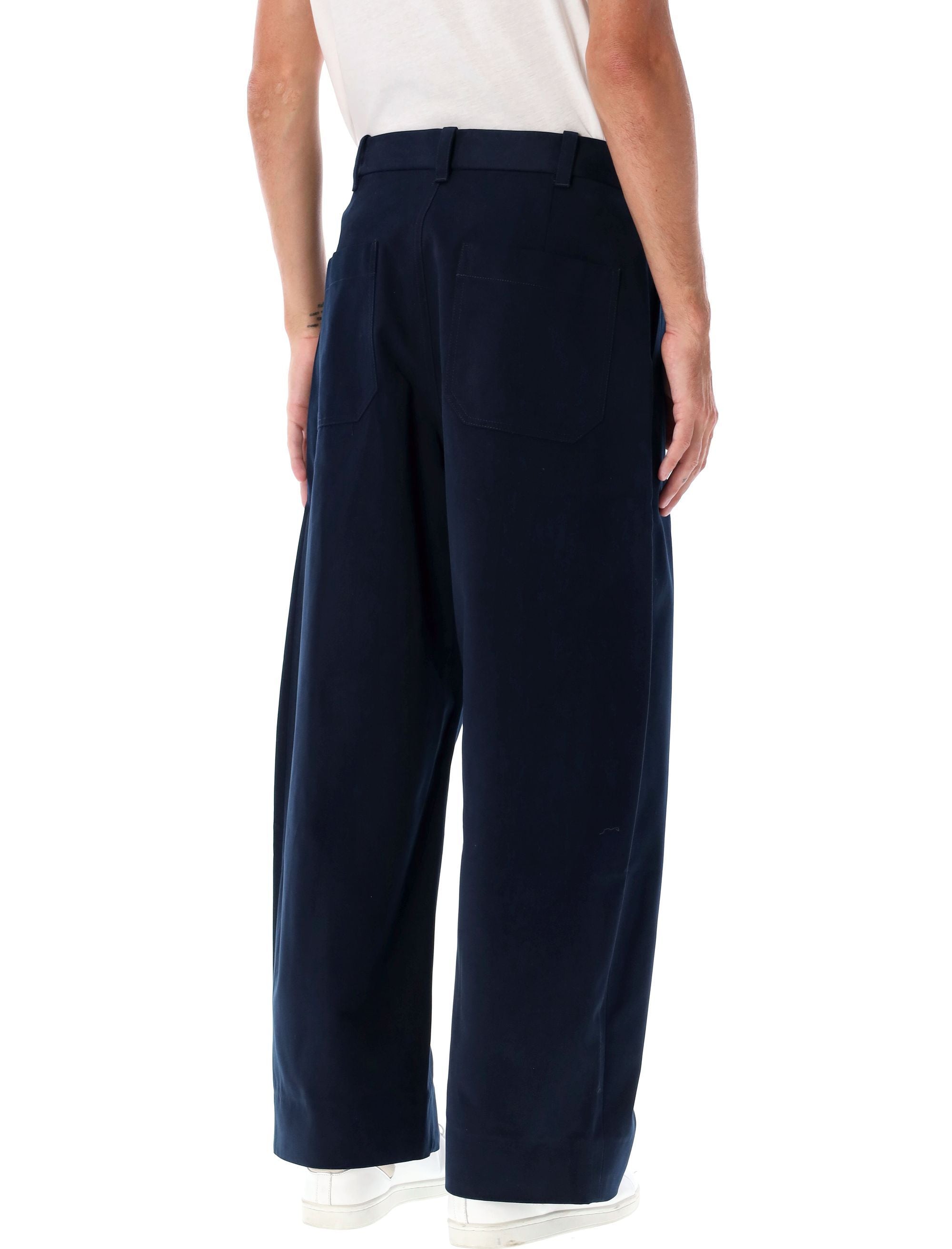 STUDIO NICHOLSON-OUTLET-SALE-Trousers BLAU-ARCHIVIST