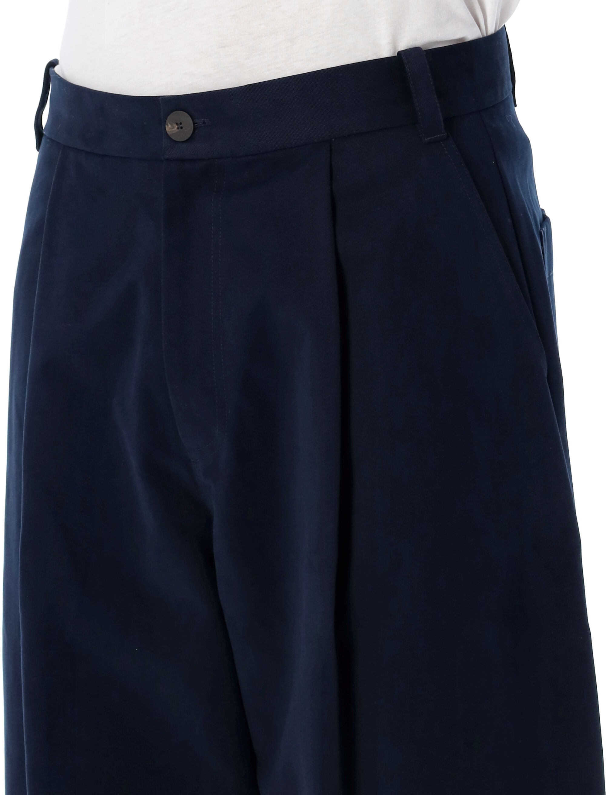 STUDIO NICHOLSON-OUTLET-SALE-Trousers BLAU-ARCHIVIST