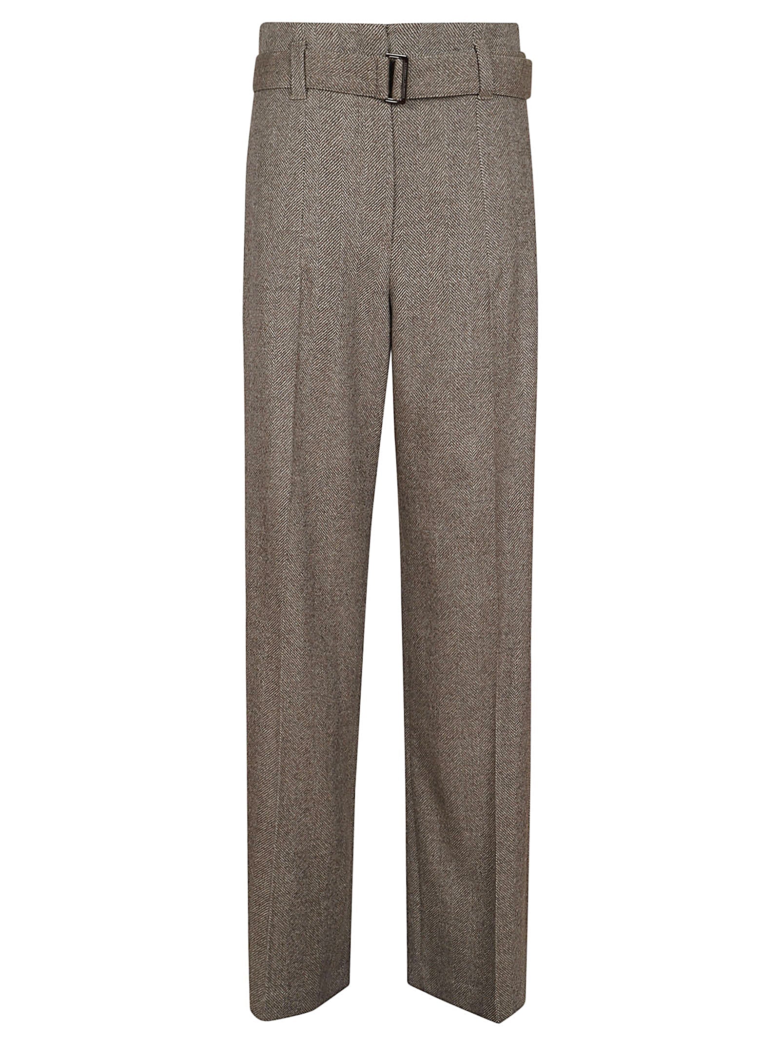 BRUNELLO CUCINELLI-OUTLET-SALE-Trousers BRAUN-ARCHIVIST