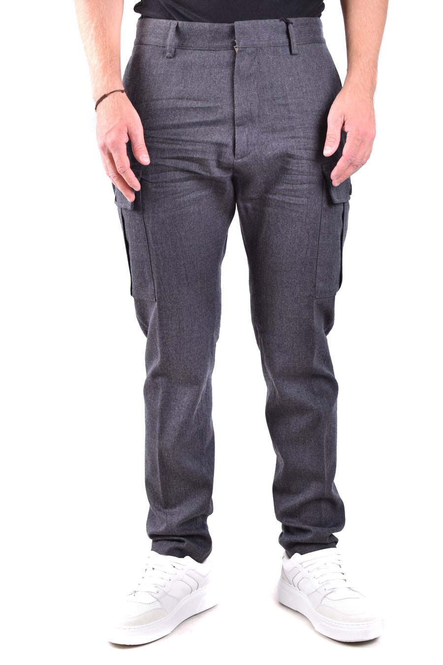 DSQUARED2-OUTLET-SALE-Trousers GRAU-ARCHIVIST