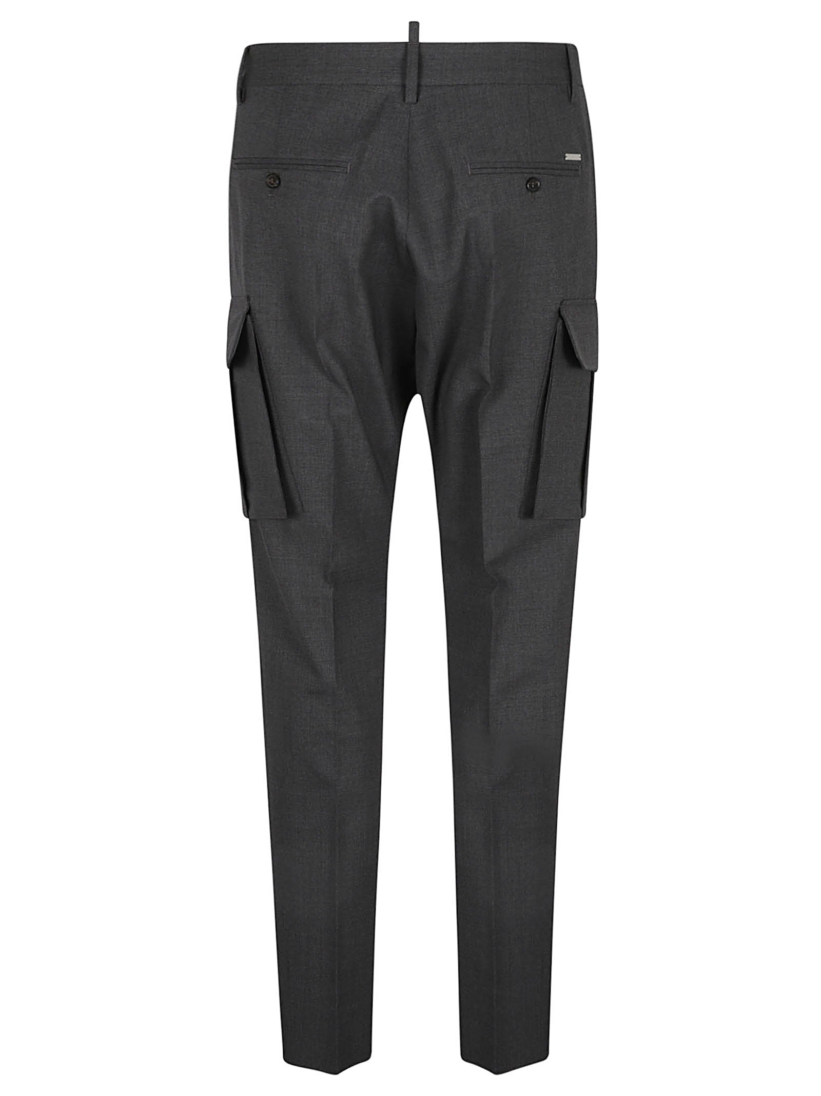 DSQUARED2-OUTLET-SALE-Trousers GRAU-ARCHIVIST