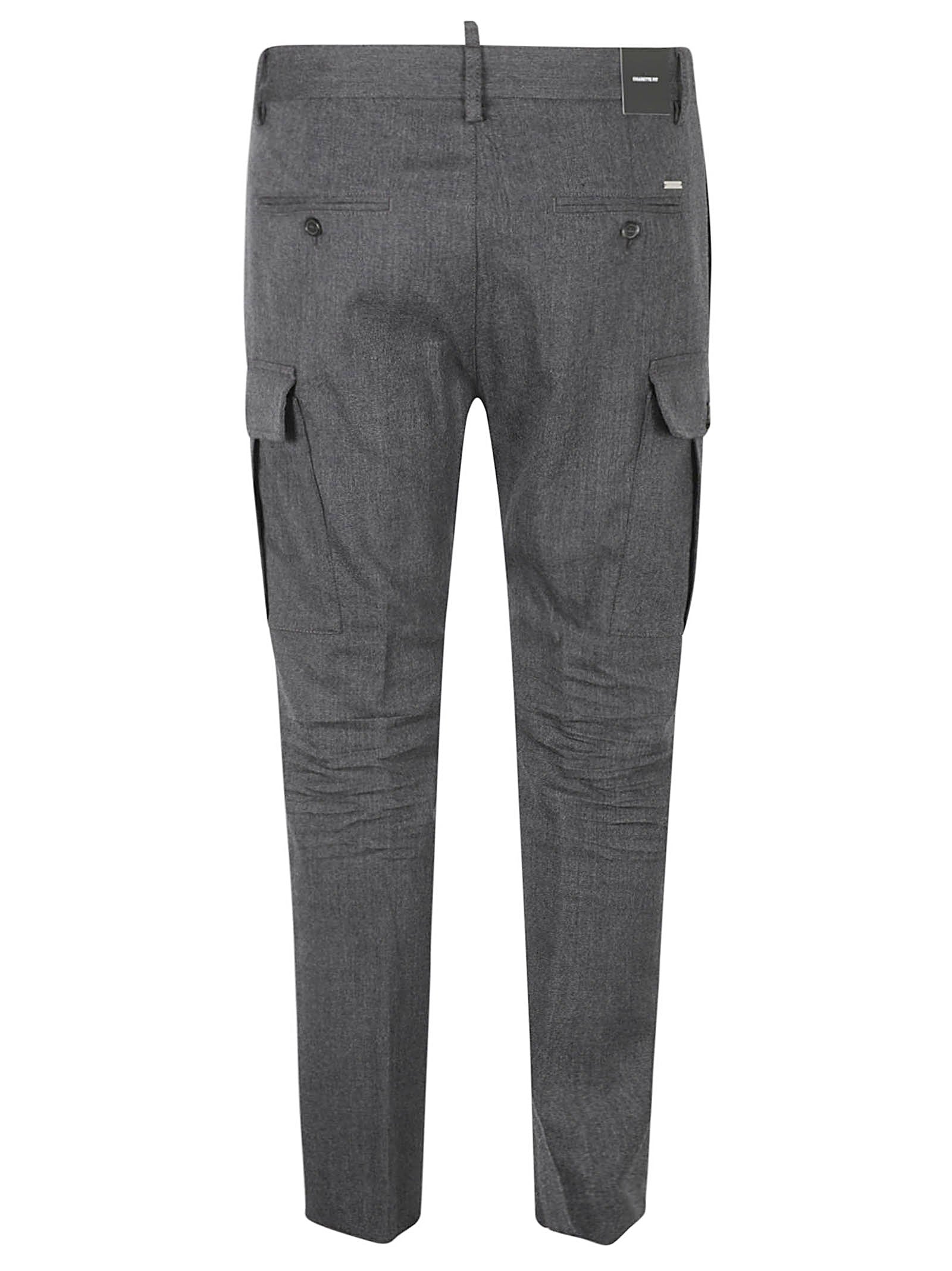 DSQUARED2-OUTLET-SALE-Trousers GRAU-ARCHIVIST