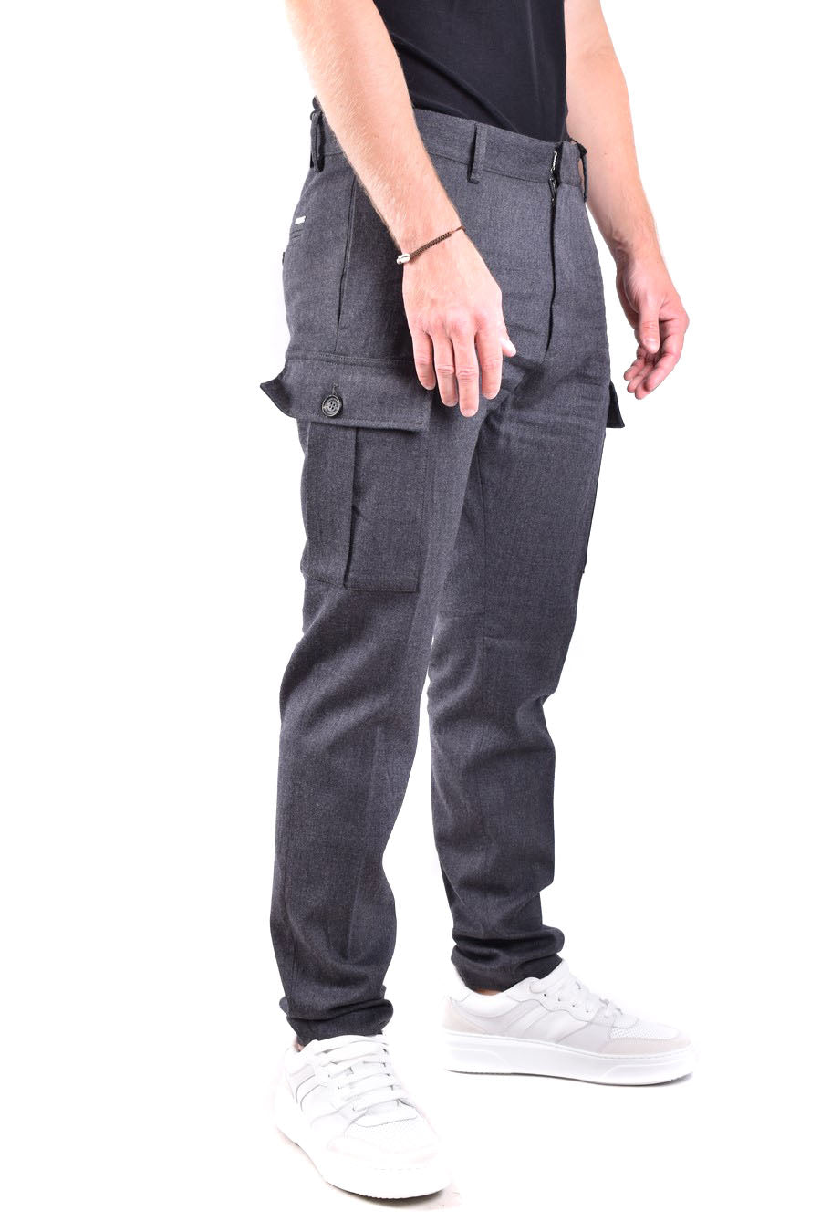 DSQUARED2-OUTLET-SALE-Trousers GRAU-ARCHIVIST