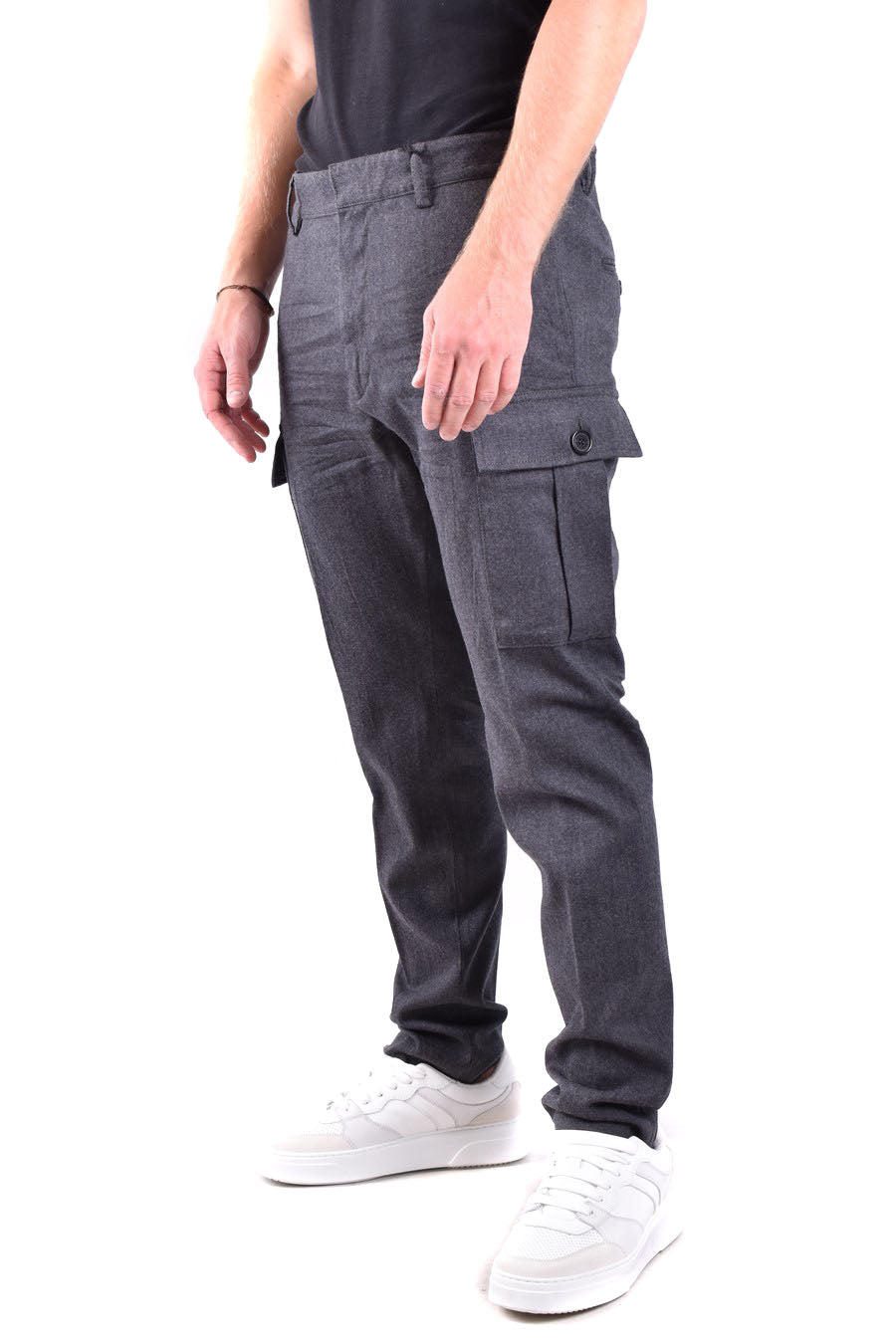 DSQUARED2-OUTLET-SALE-Trousers GRAU-ARCHIVIST