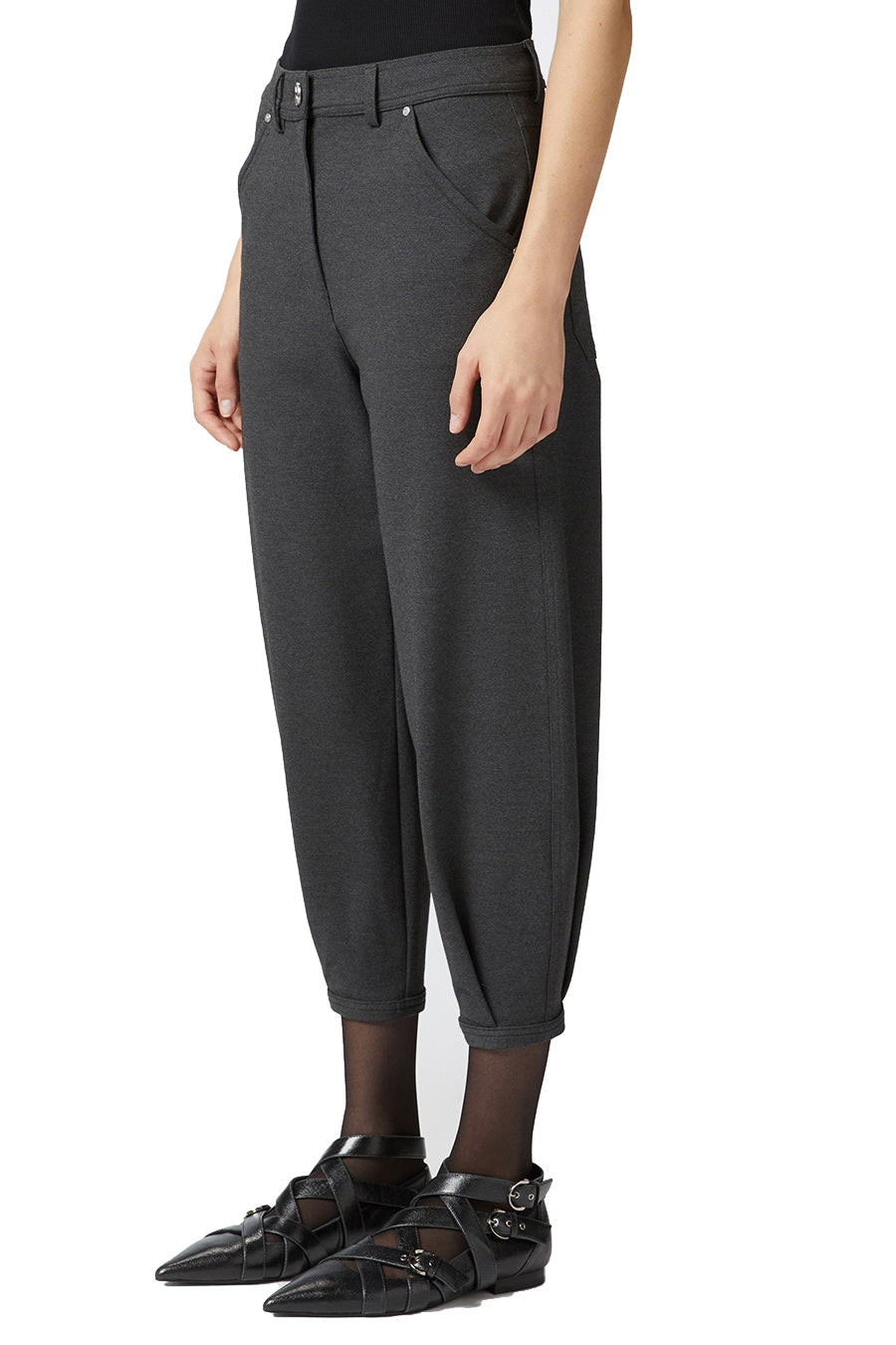 PINKO-OUTLET-SALE-Trousers GRAU-ARCHIVIST