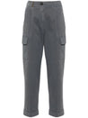 Peserico-OUTLET-SALE-Trousers GRAU-ARCHIVIST