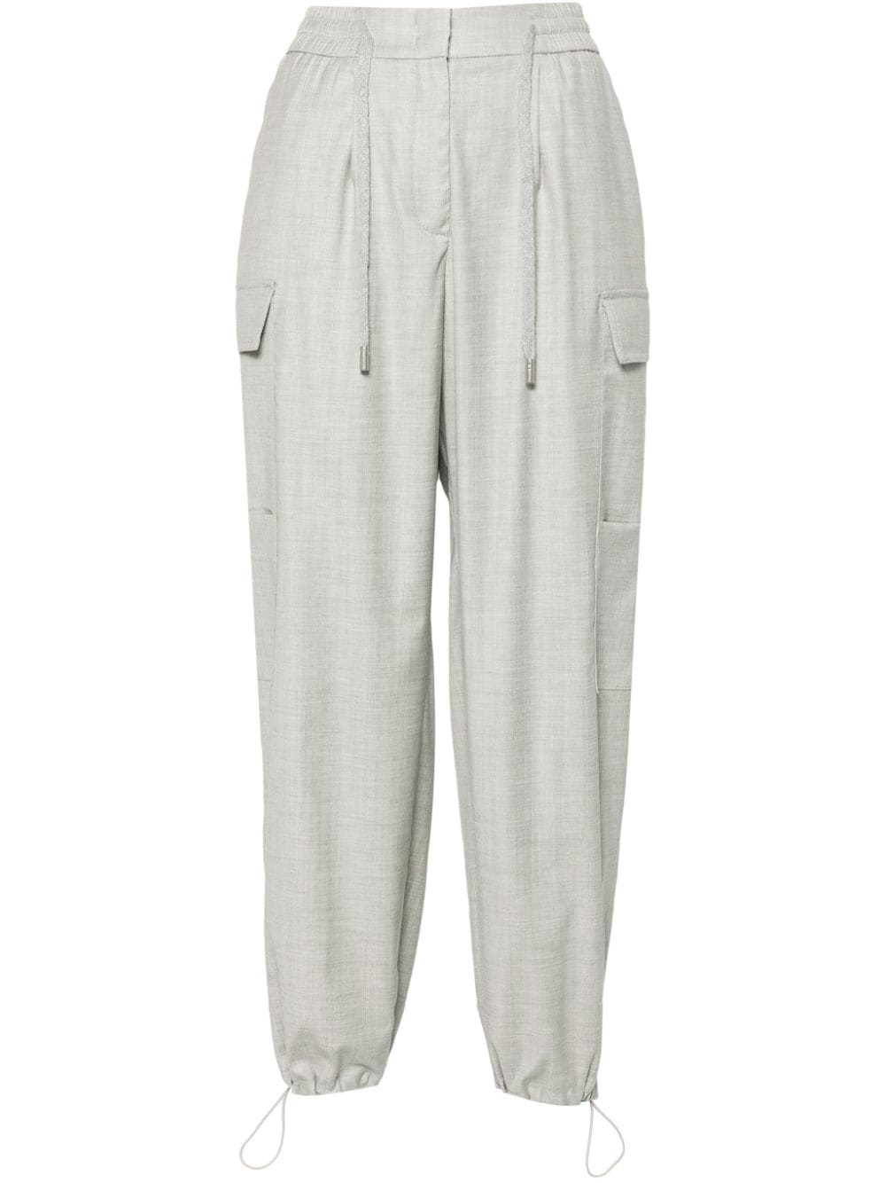 Peserico-OUTLET-SALE-Trousers GRAU-ARCHIVIST