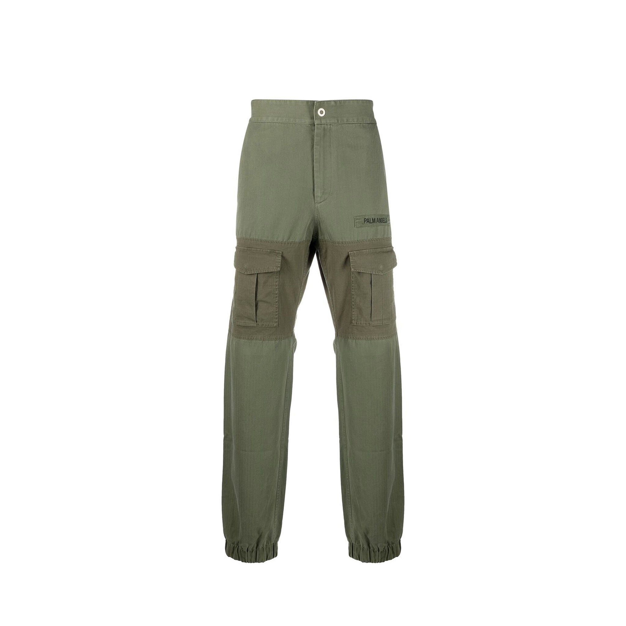 PALM ANGELS-OUTLET-SALE-Trousers GRÜN-ARCHIVIST