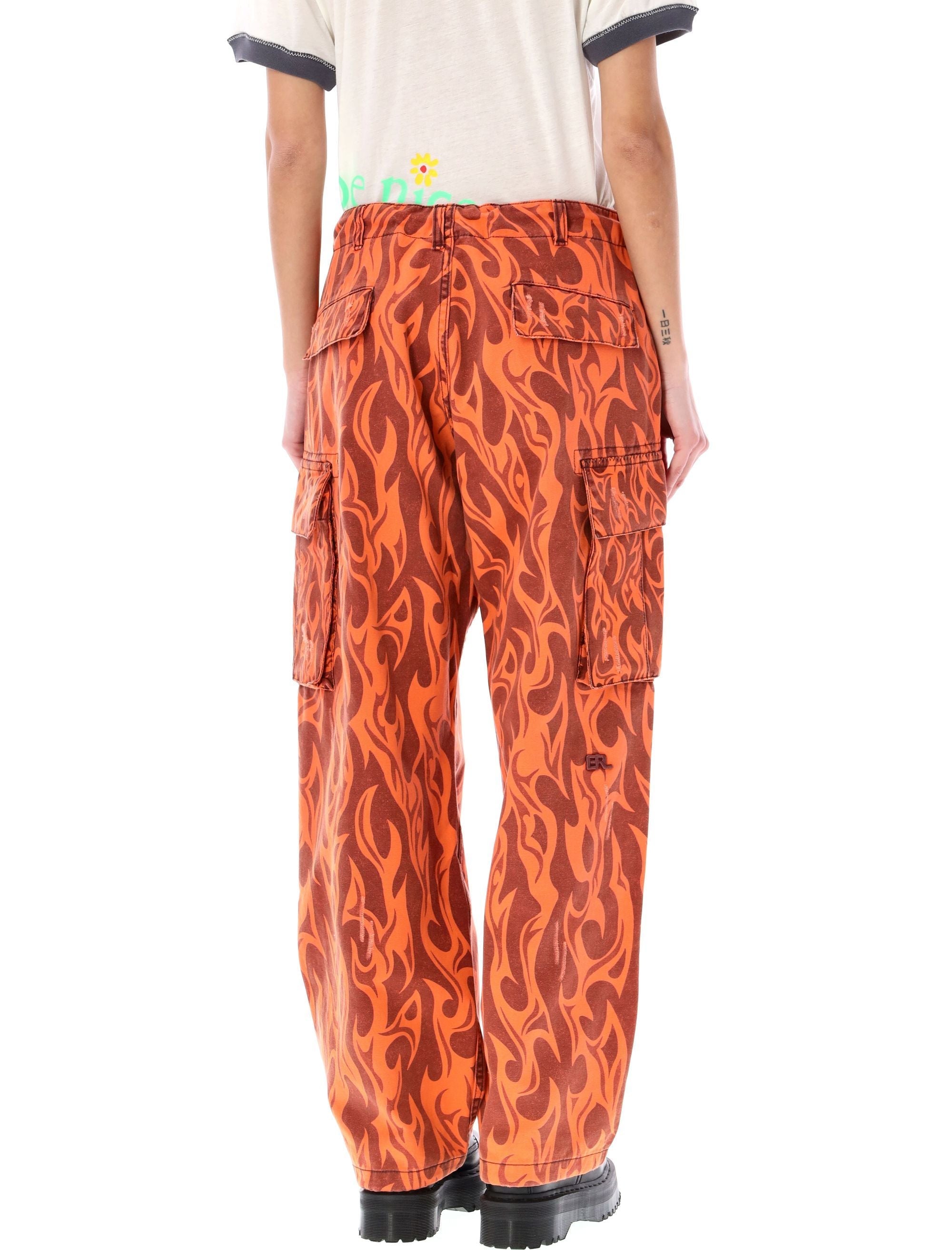 ERL-OUTLET-SALE-Trousers ORANGE-ARCHIVIST