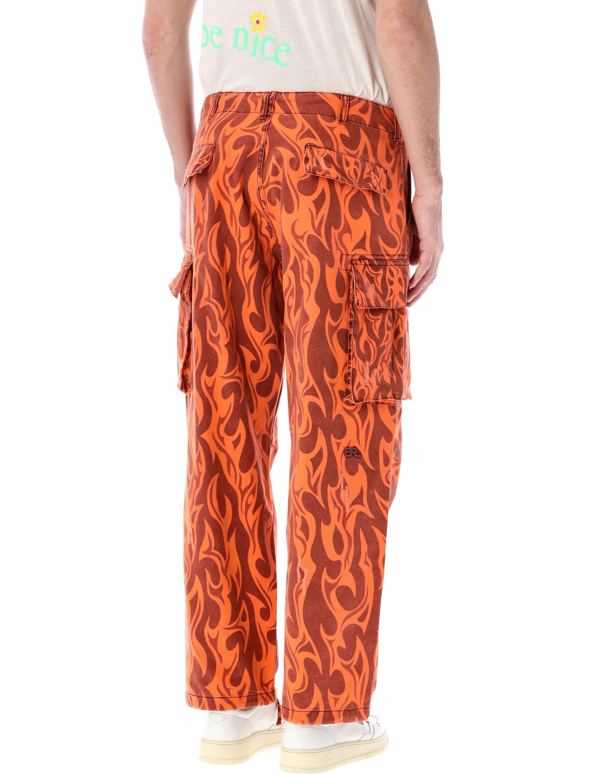 ERL-OUTLET-SALE-Trousers ORANGE-ARCHIVIST