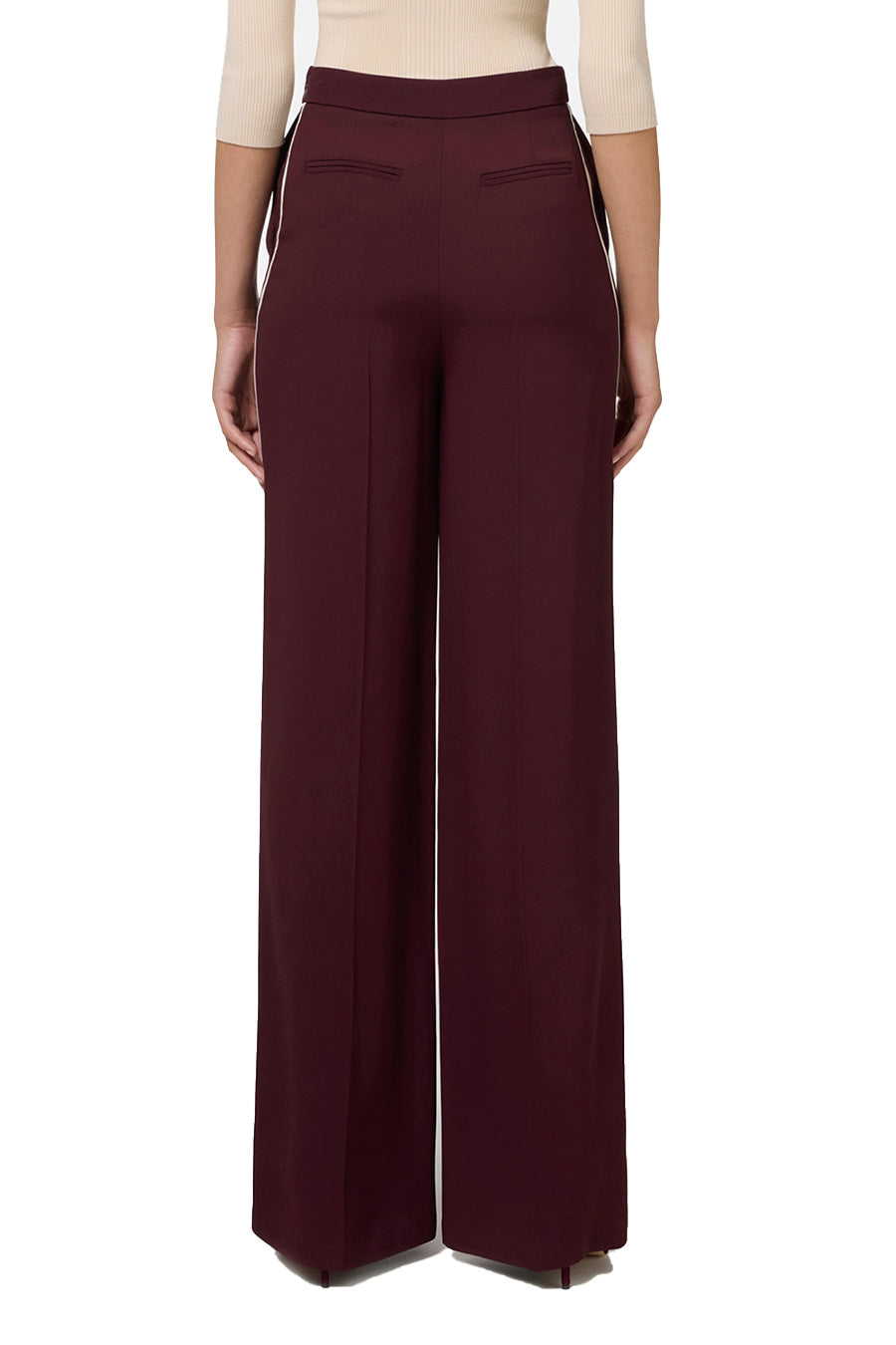 Elisabetta Franchi-OUTLET-SALE-Trousers ROT-ARCHIVIST