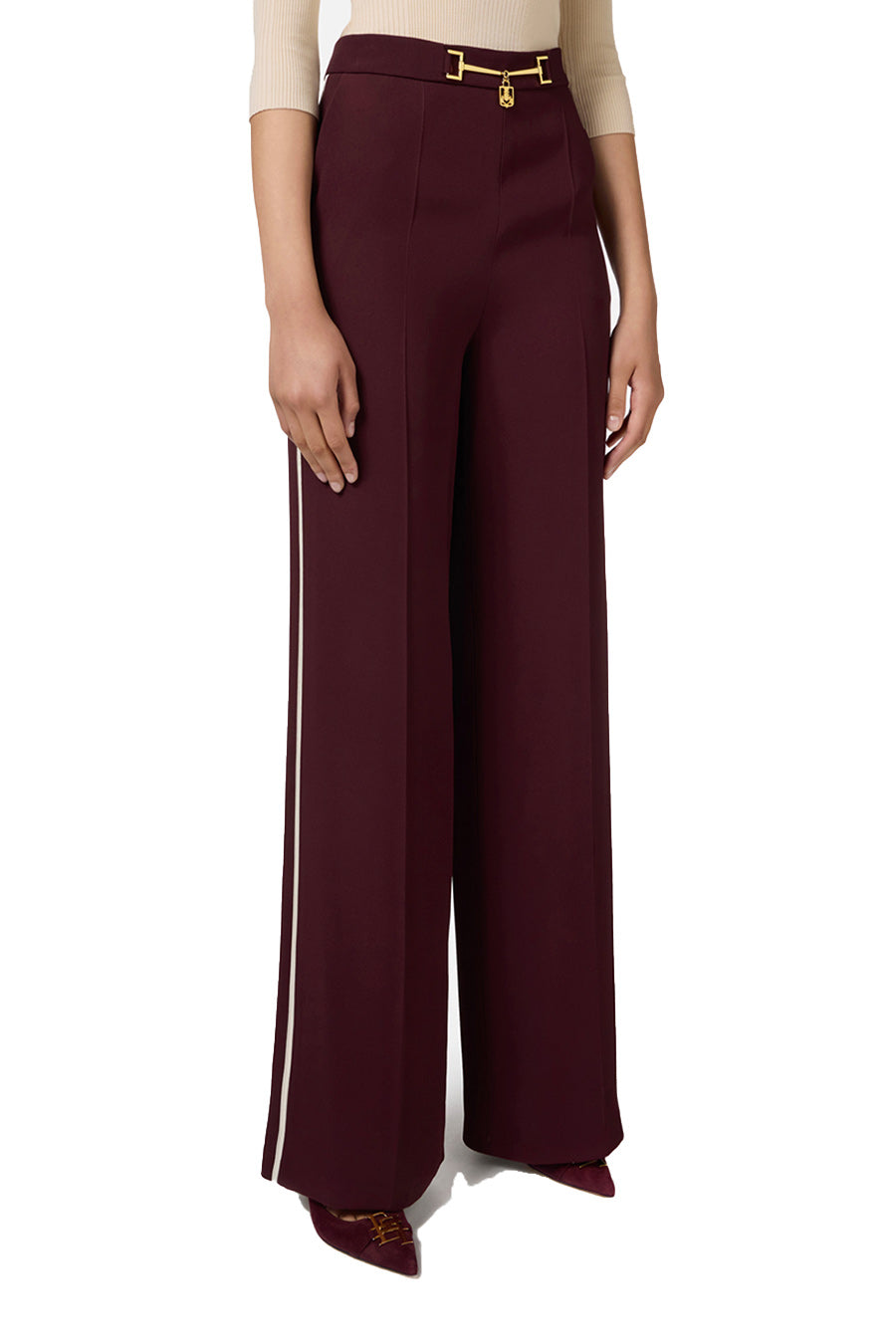 Elisabetta Franchi-OUTLET-SALE-Trousers ROT-ARCHIVIST